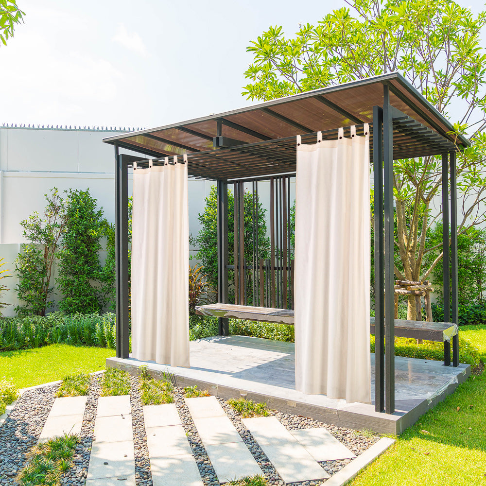 Tenda gazebo Idrorepellente per Esterno First, Bretella con Bottone, Oscurante, Impermeabile, 150 x 270 cm