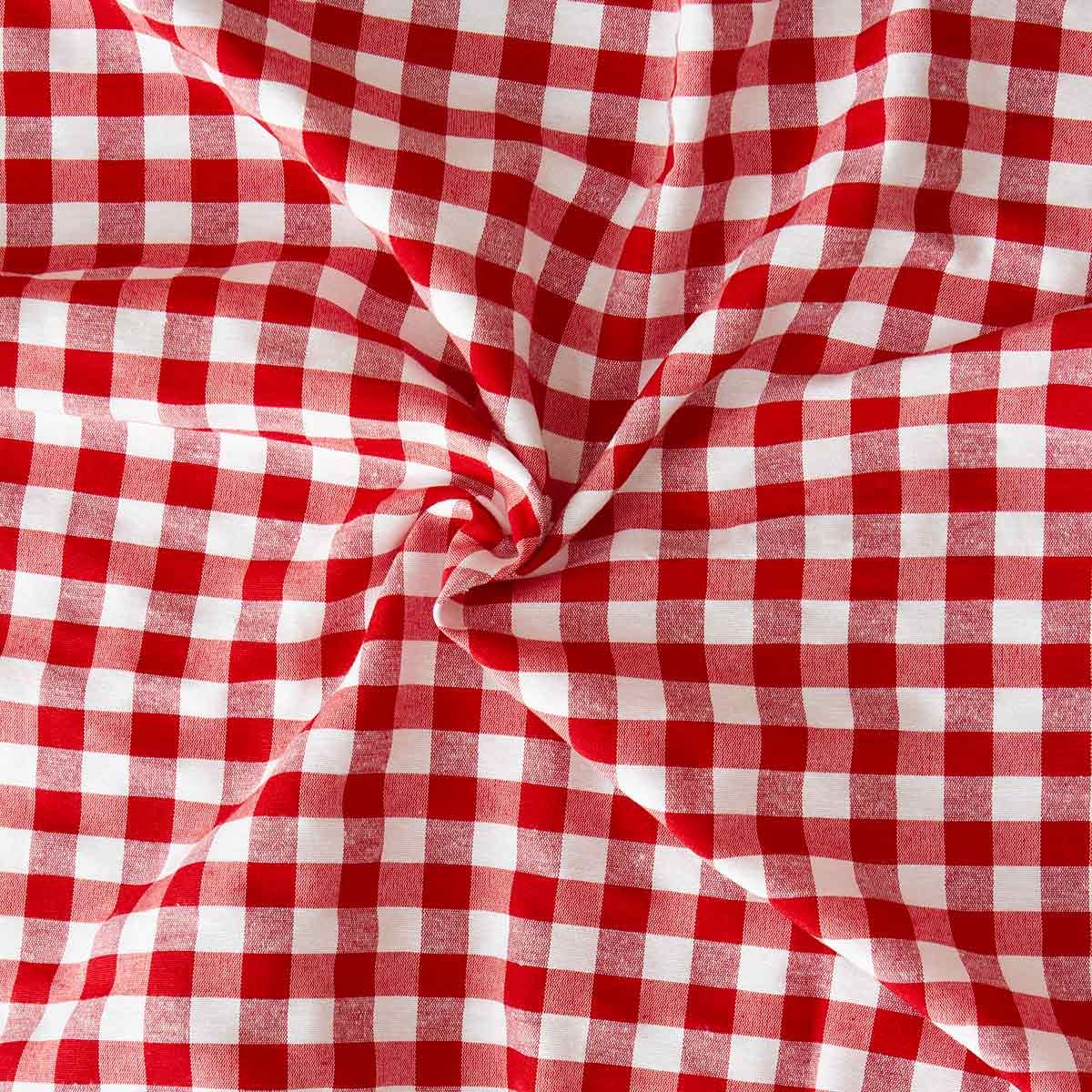 Tessuto Tinto in Filo a Quadretti H 280 cm Country Multiuso per Tovaglie e Accessori Cucina Vendita al Metro