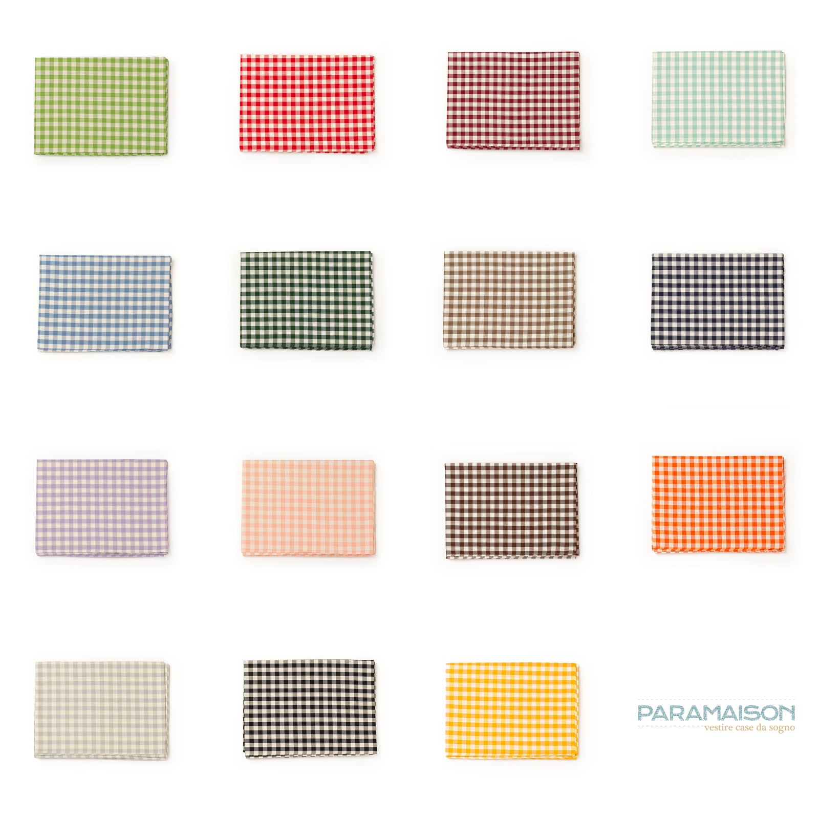 Tovaglia 12 posti 140 x 240 a quadretti stile country colori vari