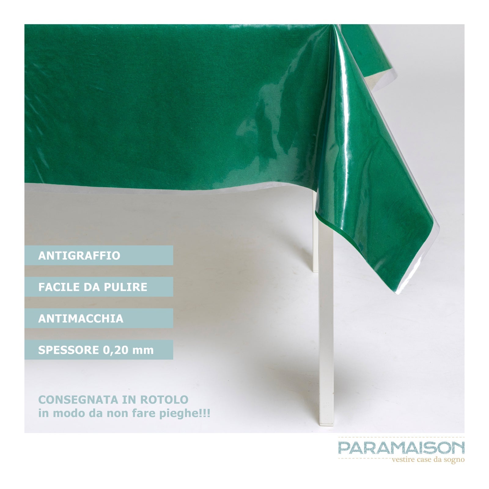 Tovaglia Plastificata Pvc Glitter oro a metraggio trasparente protezione tavola Cristal a metro