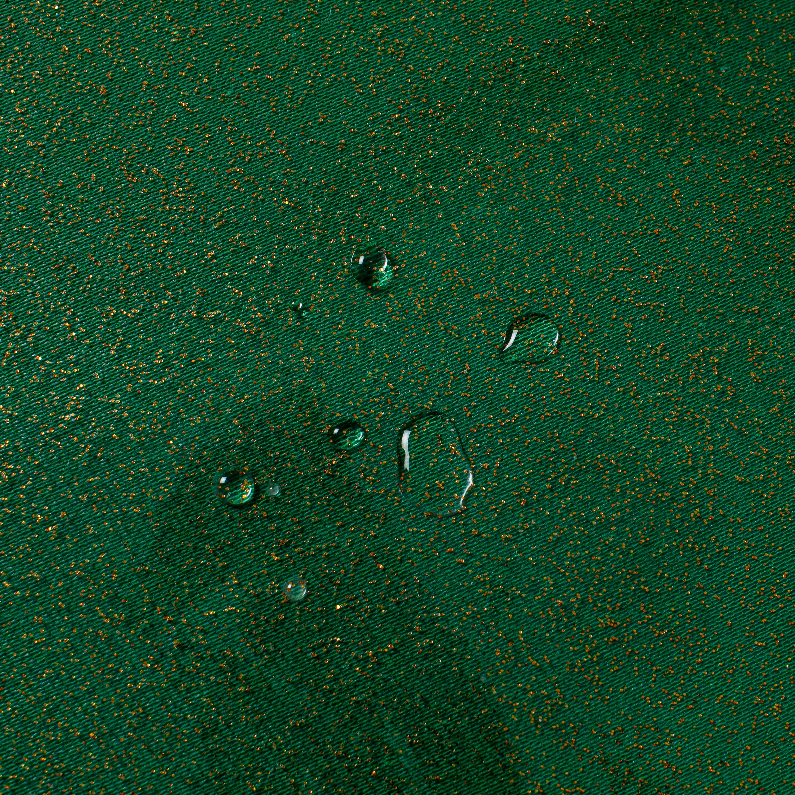 Tovaglia plastificata 6 posti Glitter oro Cristal in pvc Protezione tavola Spessore 2 mm 140x180 cm