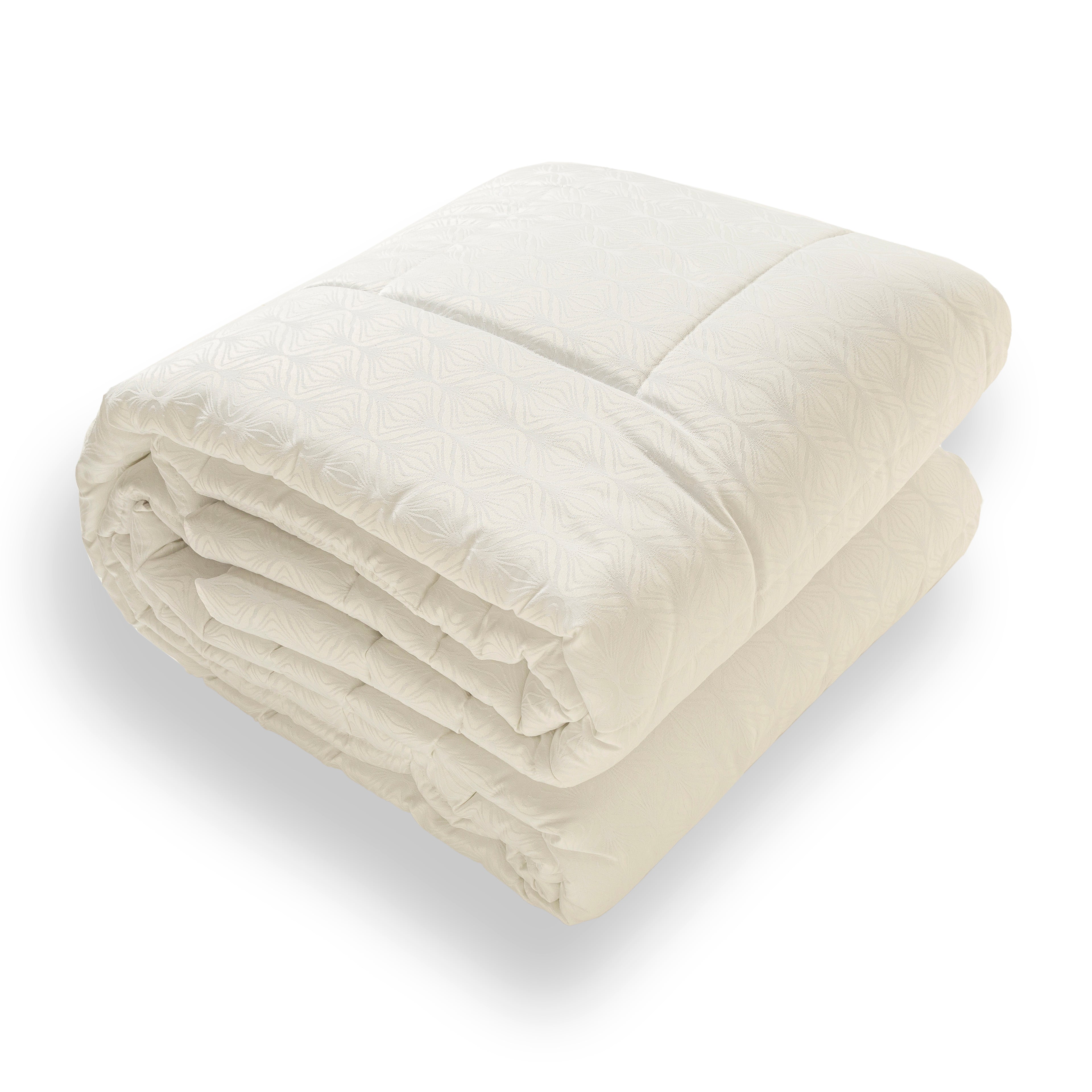 Trapunta Invernale Matrimoniale Raso Rosalba 270x270 cm Artigianale Anallergica 350 g/m² Disegno Piazzato