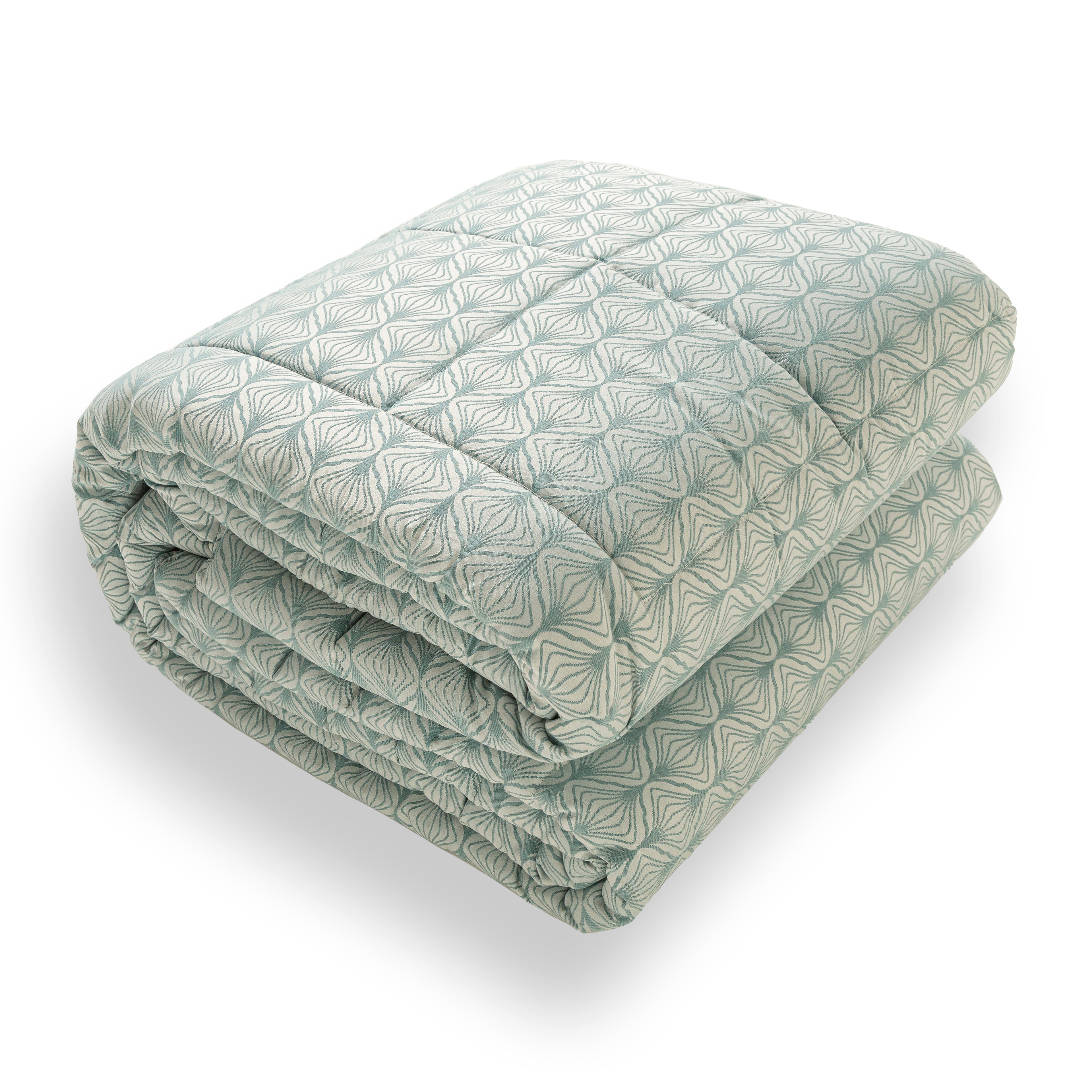 Trapunta Invernale Matrimoniale Raso Rosalba 270x270 cm Artigianale Anallergica 350 g/m² Disegno Piazzato