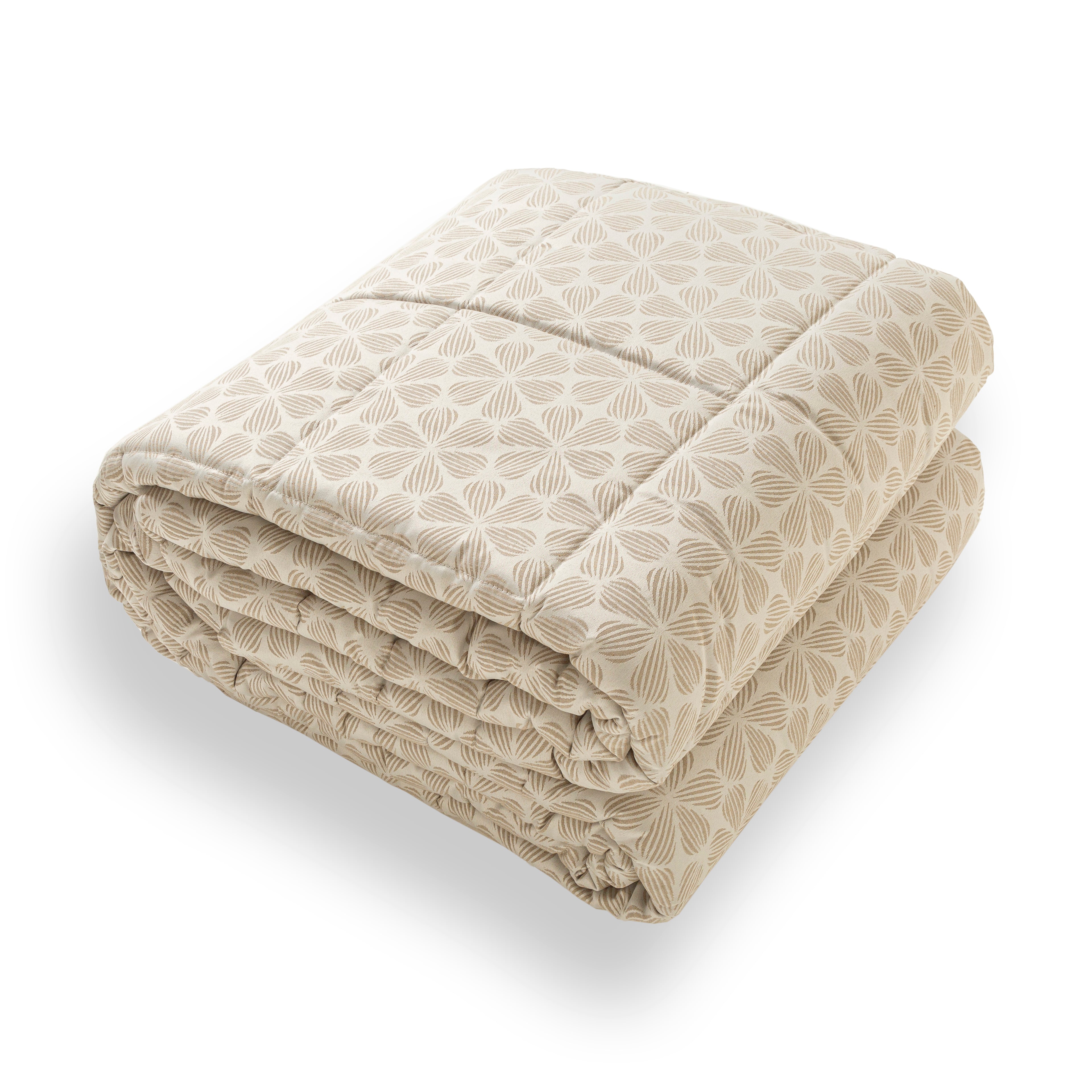 Trapunta Invernale Matrimoniale in Raso 270x270 cm Artigianale Anallergica 350 g/m² Disegno Piazzato Gioia