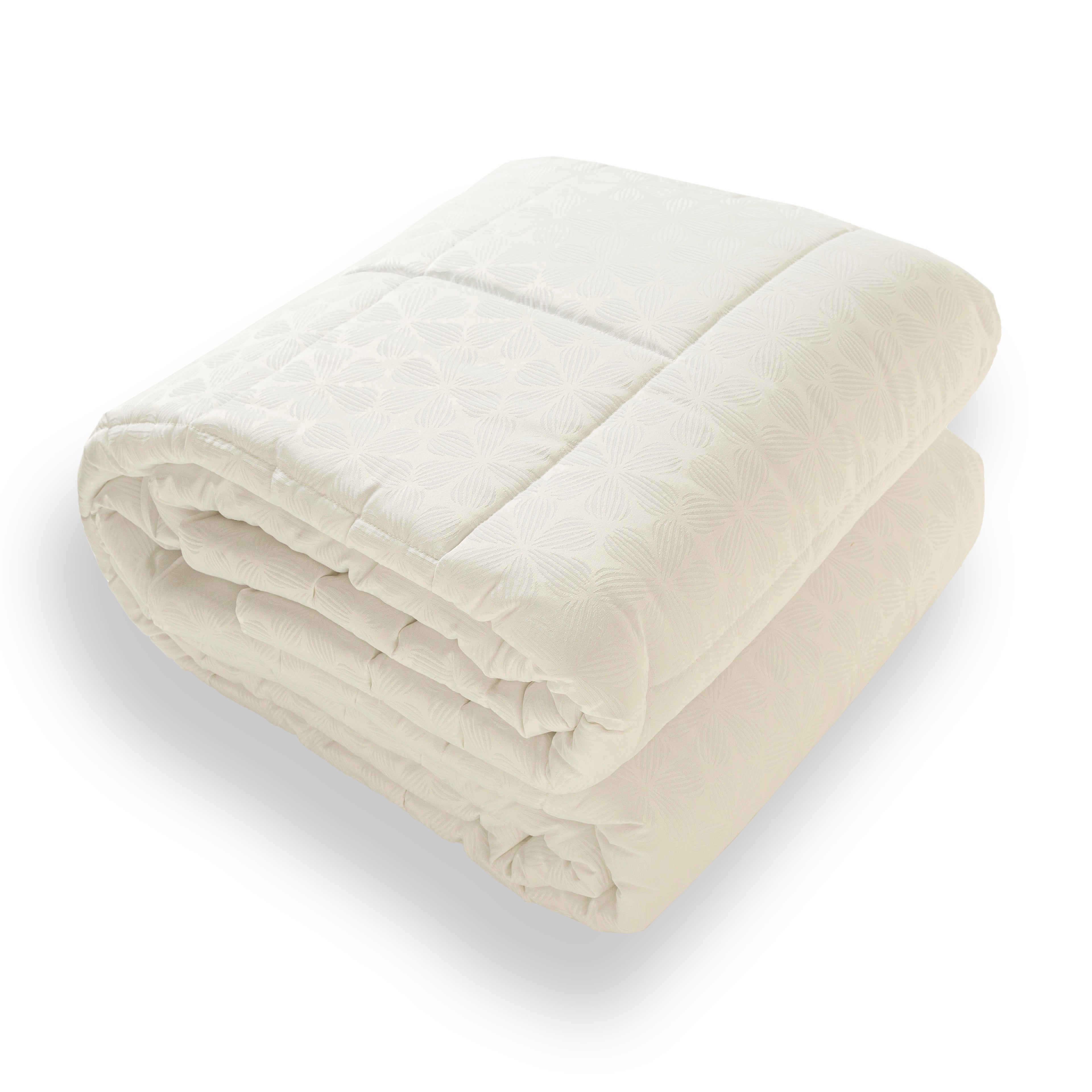 Trapunta Invernale Matrimoniale in Raso 270x270 cm Artigianale Anallergica 350 g/m² Disegno Piazzato Gioia