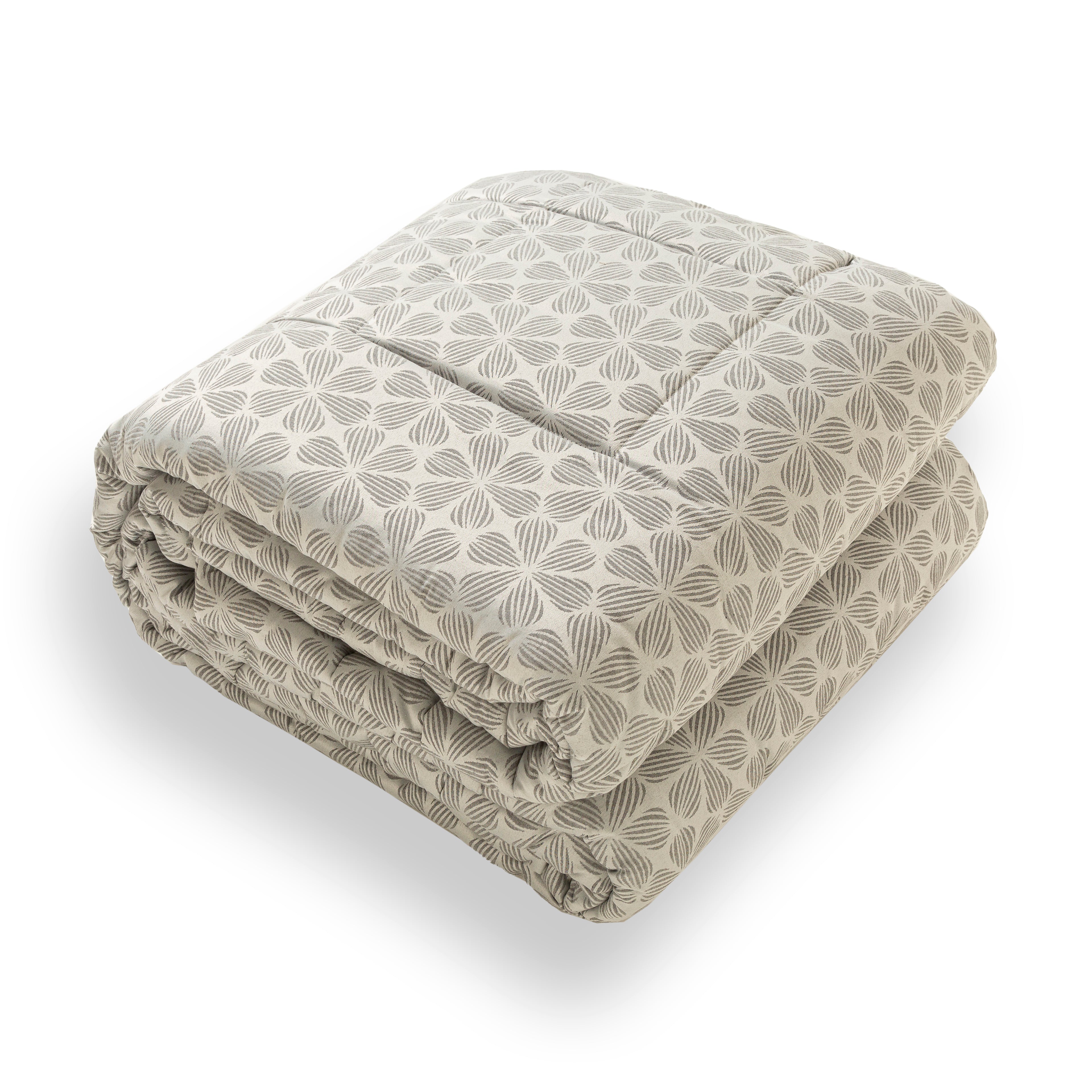 Trapunta Invernale Matrimoniale in Raso 270x270 cm Artigianale Anallergica 350 g/m² Disegno Piazzato Gioia