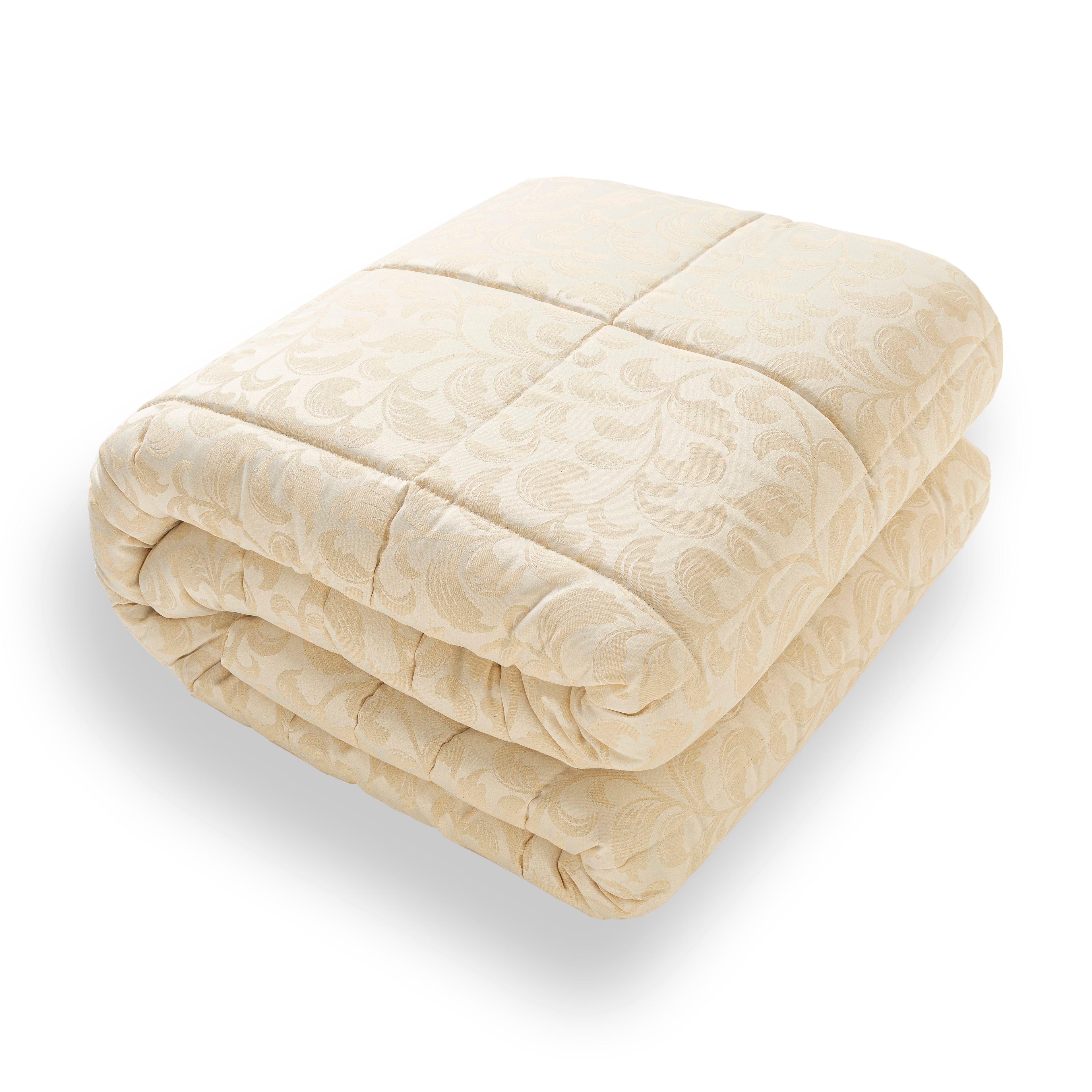Trapunta Invernale Matrimoniale Raso Alina 270x270 cm Artigianale Anallergica 350 g/m² Disegno Piazzato