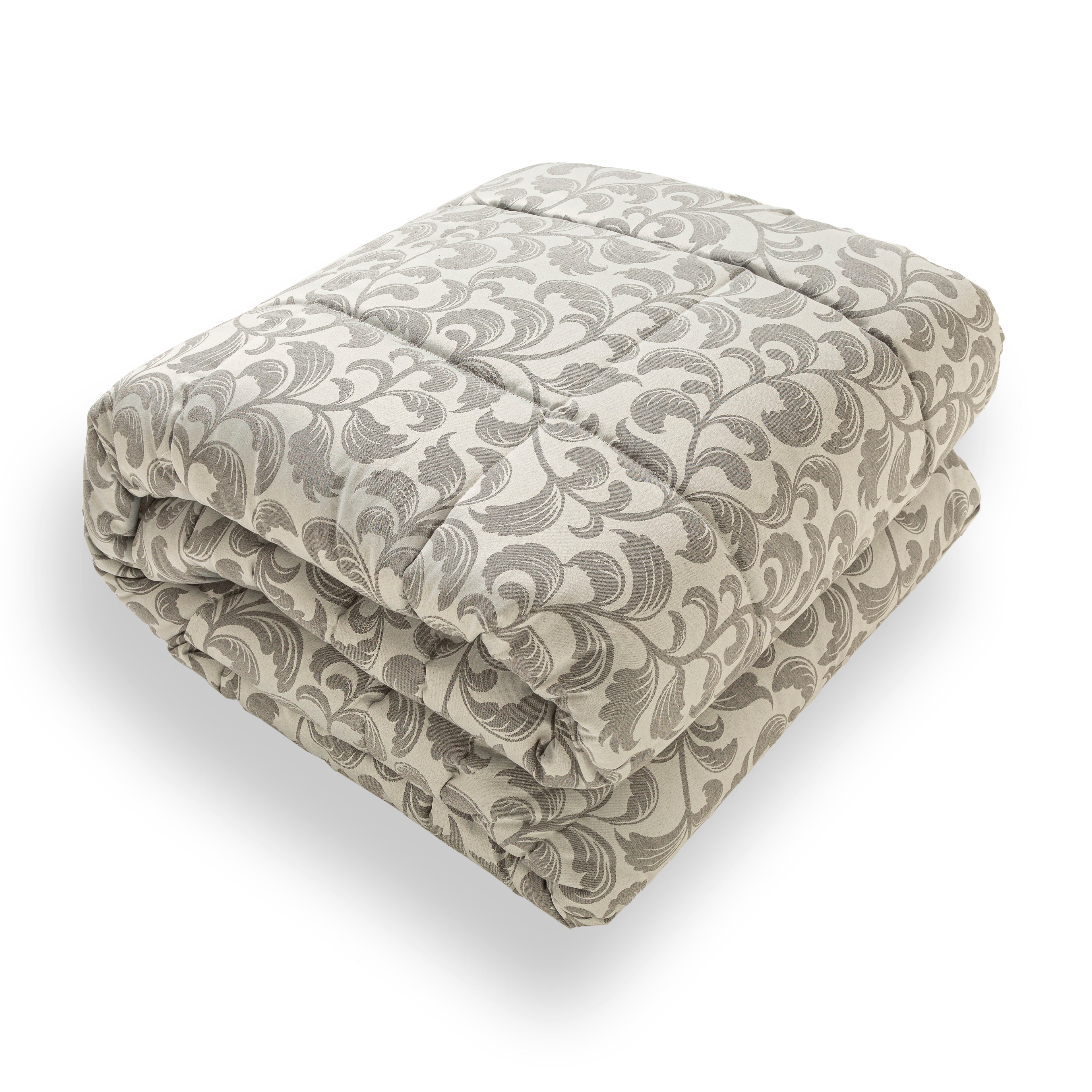 Trapunta Invernale Matrimoniale Raso Alina 270x270 cm Artigianale Anallergica 350 g/m² Disegno Piazzato