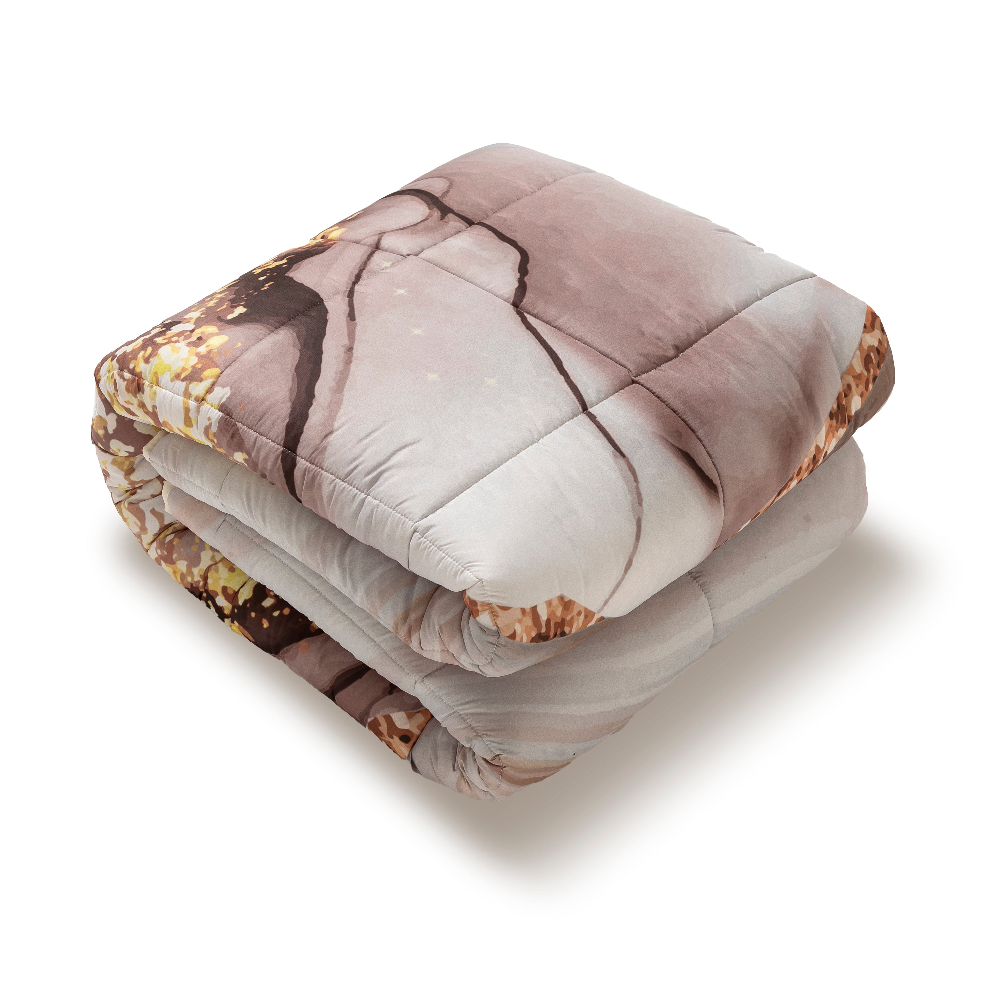 Trapunta Matrimoniale effetto marmorizzato 260x270cm Marble Piumone Invernale Stampa Digitale Microfibra Anallergica 300 Gr