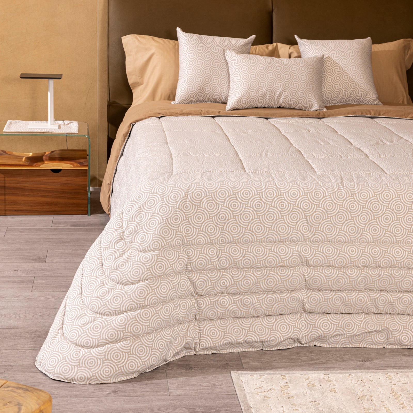 Trapuntino Assia matrimoniale 270x270 in raso 100 grammi