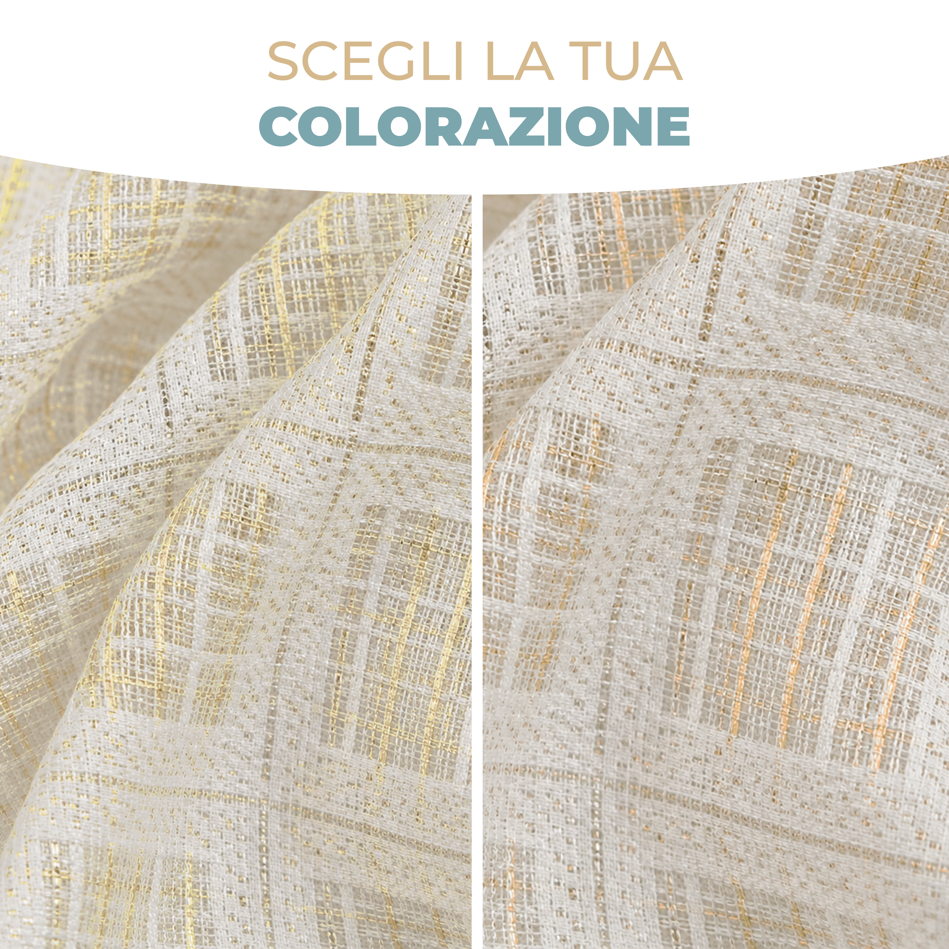 Tenda Zanzariera Waterproof Fantasia Quadri Rete Antizanzare Piombata con Anelli Passanti per Interni ed Esterni Quadro Chiaro e Quadro Scuro Varie Misure