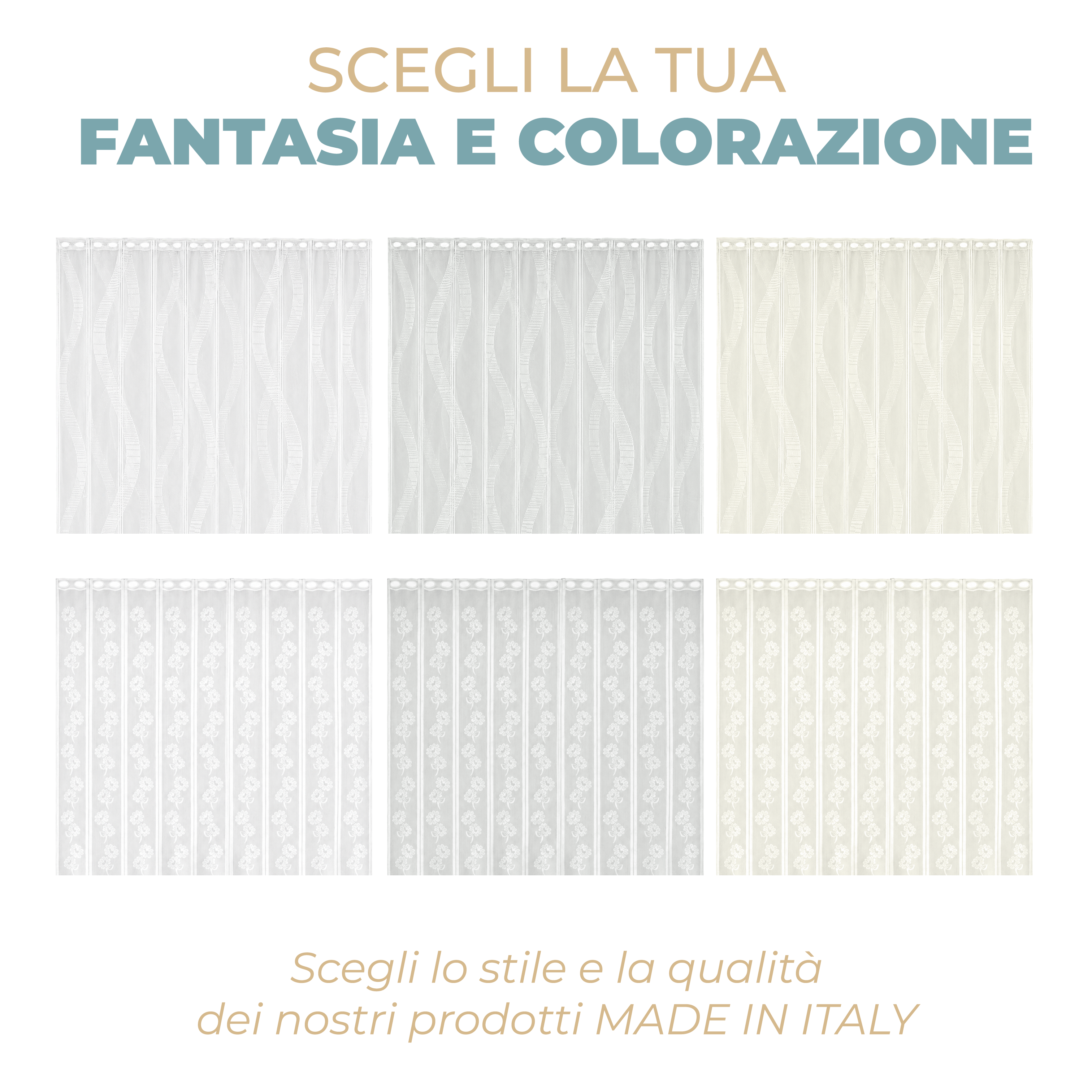 Tenda Zanzariera Waterproof con Fantasia Margherita Rete Antizanzare Piombata con Anelli Passanti per Interni ed Esterni Varie Misure