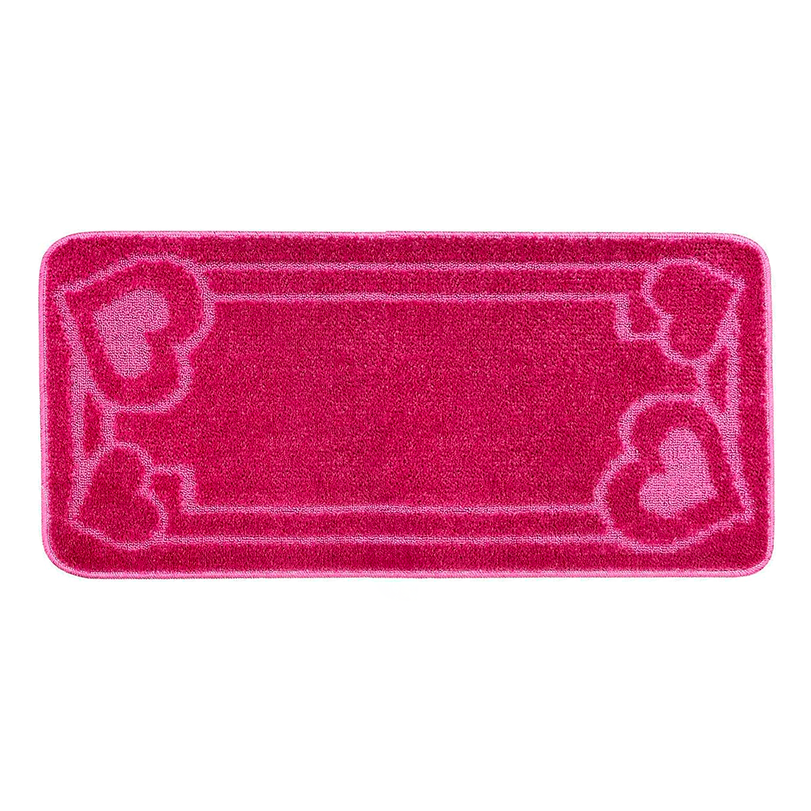 Tappeto Bagno Antiscivolo 50x80 cm Tappetino Cuori Morbido Assorbente Scendibagno Cuori VARI COLORI