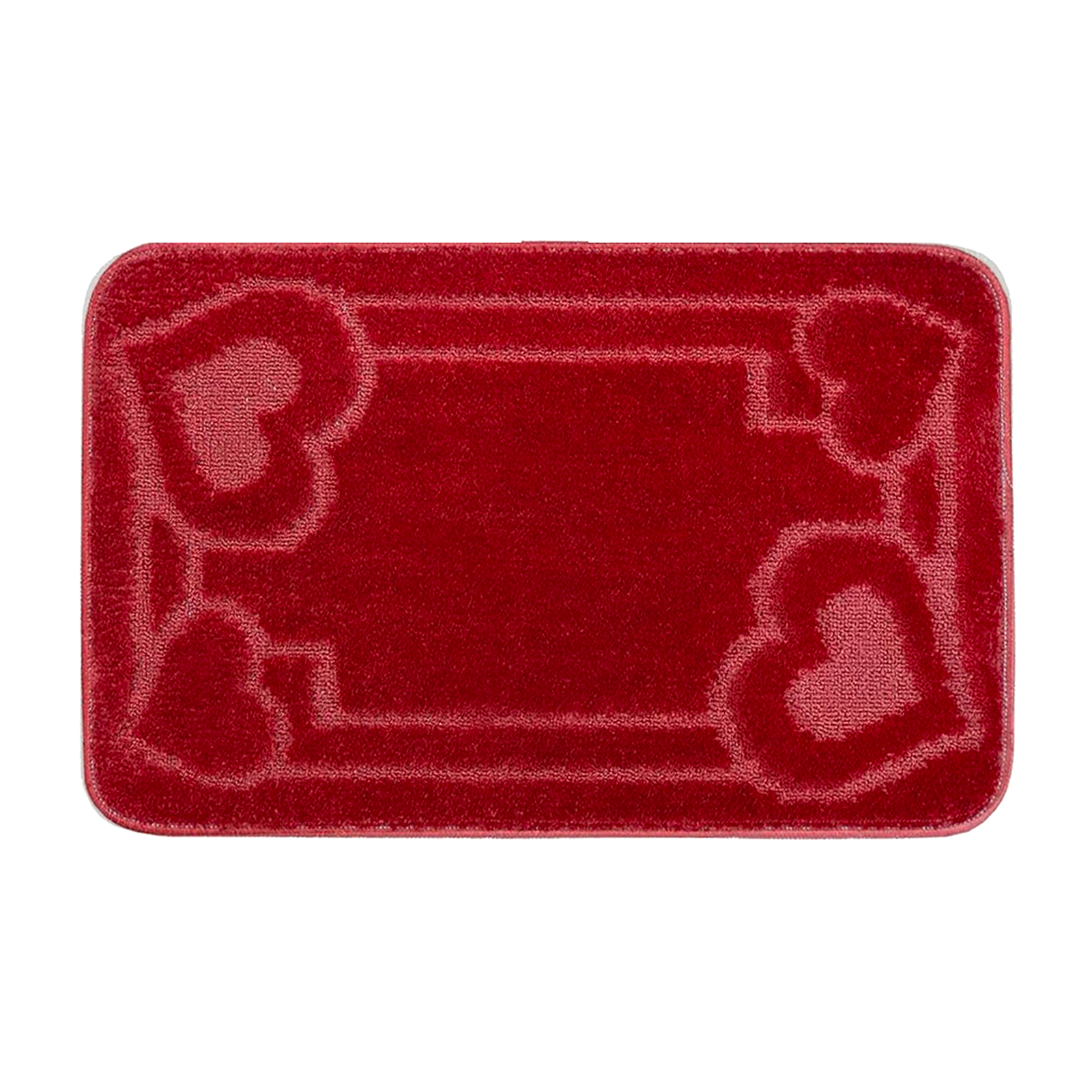 Tappeto Bagno Antiscivolo 50x80 cm Tappetino Cuori Morbido Assorbente Scendibagno Cuori VARI COLORI