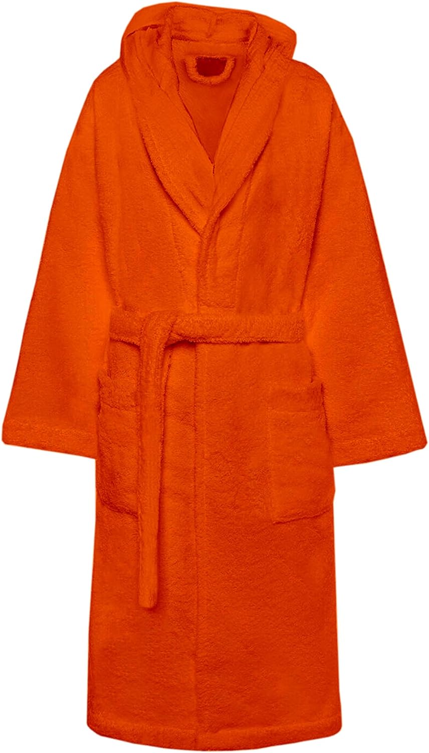 Accappatoio di Spugna con Cappuccio, Uomo Donna, 100% Cotone linea Marte