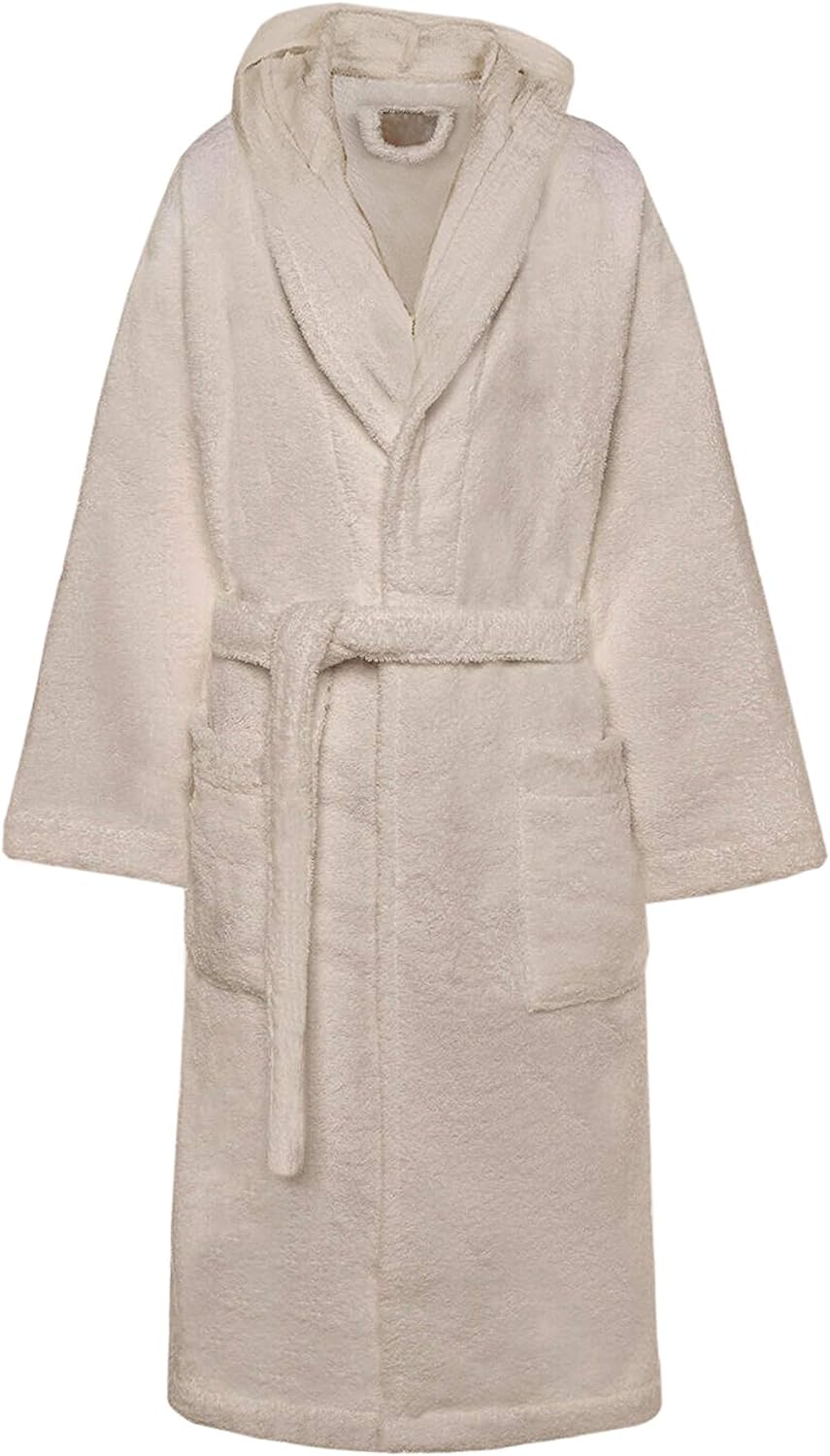 Accappatoio di Spugna con Cappuccio, Uomo  Donna, 100% Cotone linea Marte