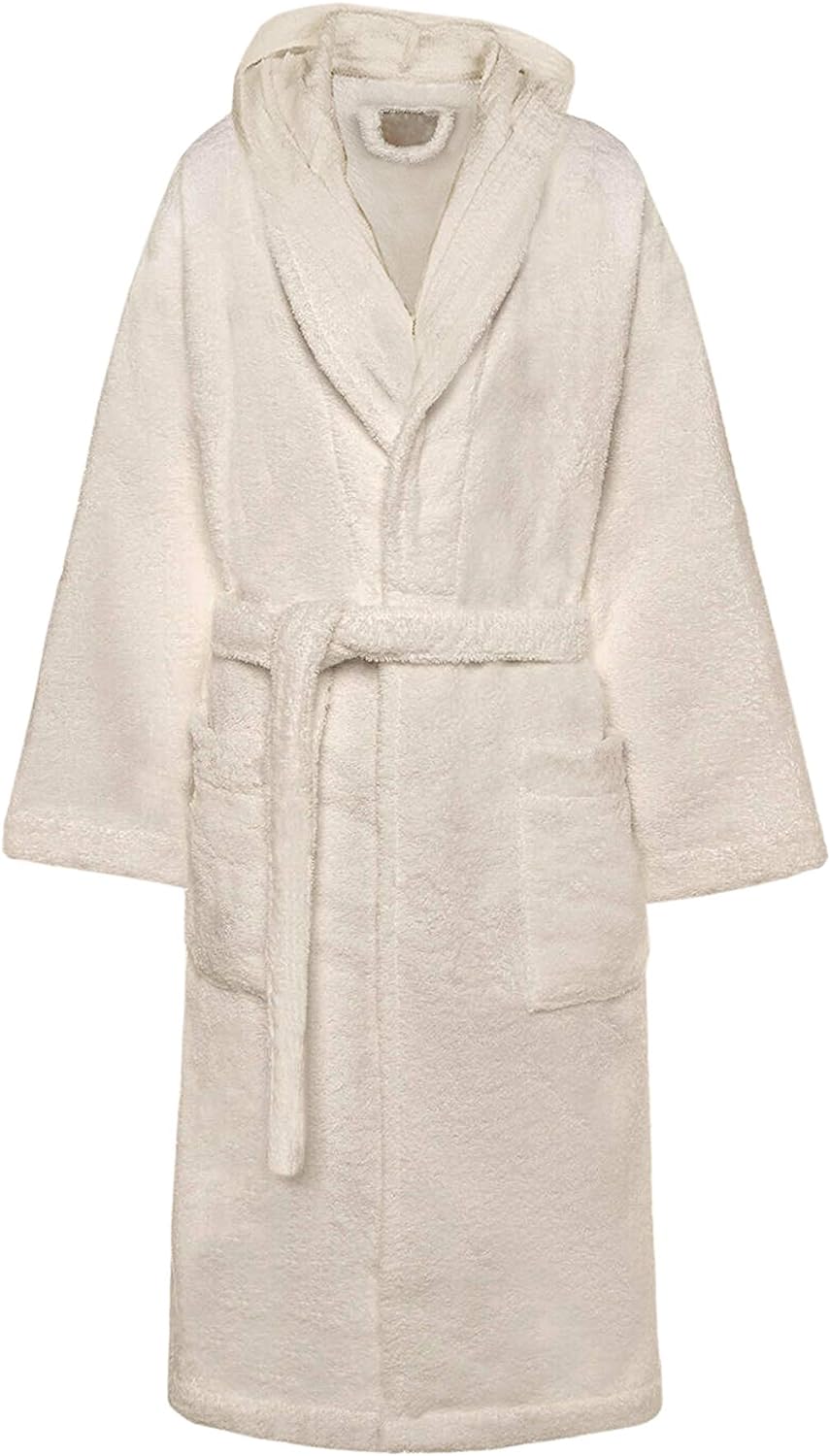Accappatoio di Spugna con Cappuccio, Uomo Donna, 100% Cotone linea Marte
