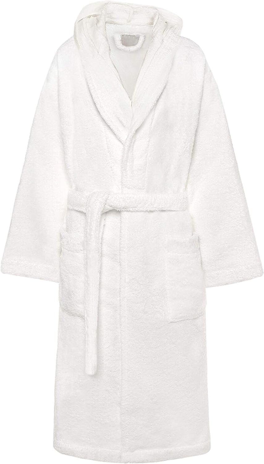 Accappatoio di Spugna con Cappuccio, Uomo Donna, 100% Cotone linea Marte