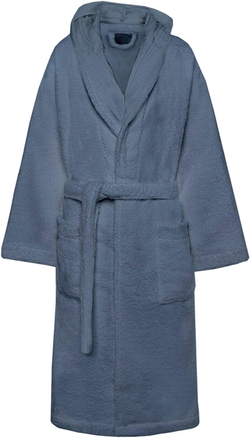 Accappatoio di Spugna con Cappuccio, Uomo Donna, 100% Cotone linea Marte