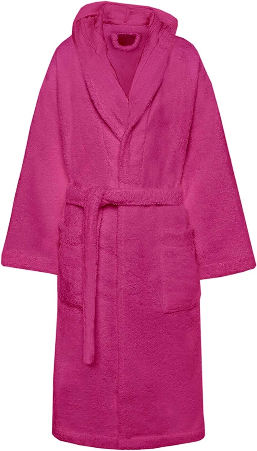 Accappatoio di Spugna con Cappuccio, Uomo Donna, 100% Cotone linea Marte