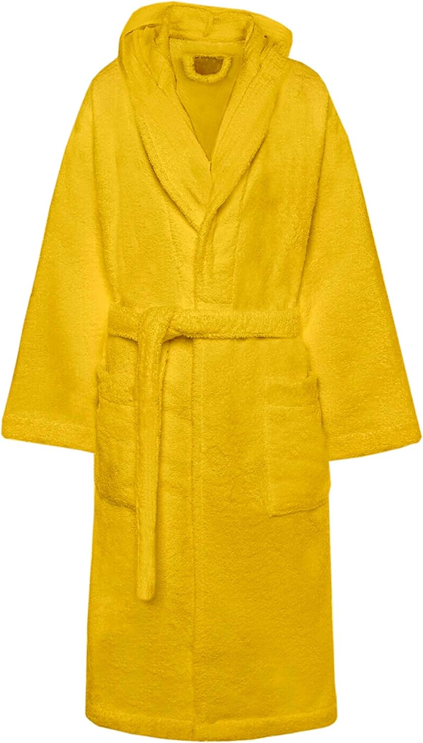Accappatoio di Spugna con Cappuccio, Uomo Donna, 100% Cotone linea Marte