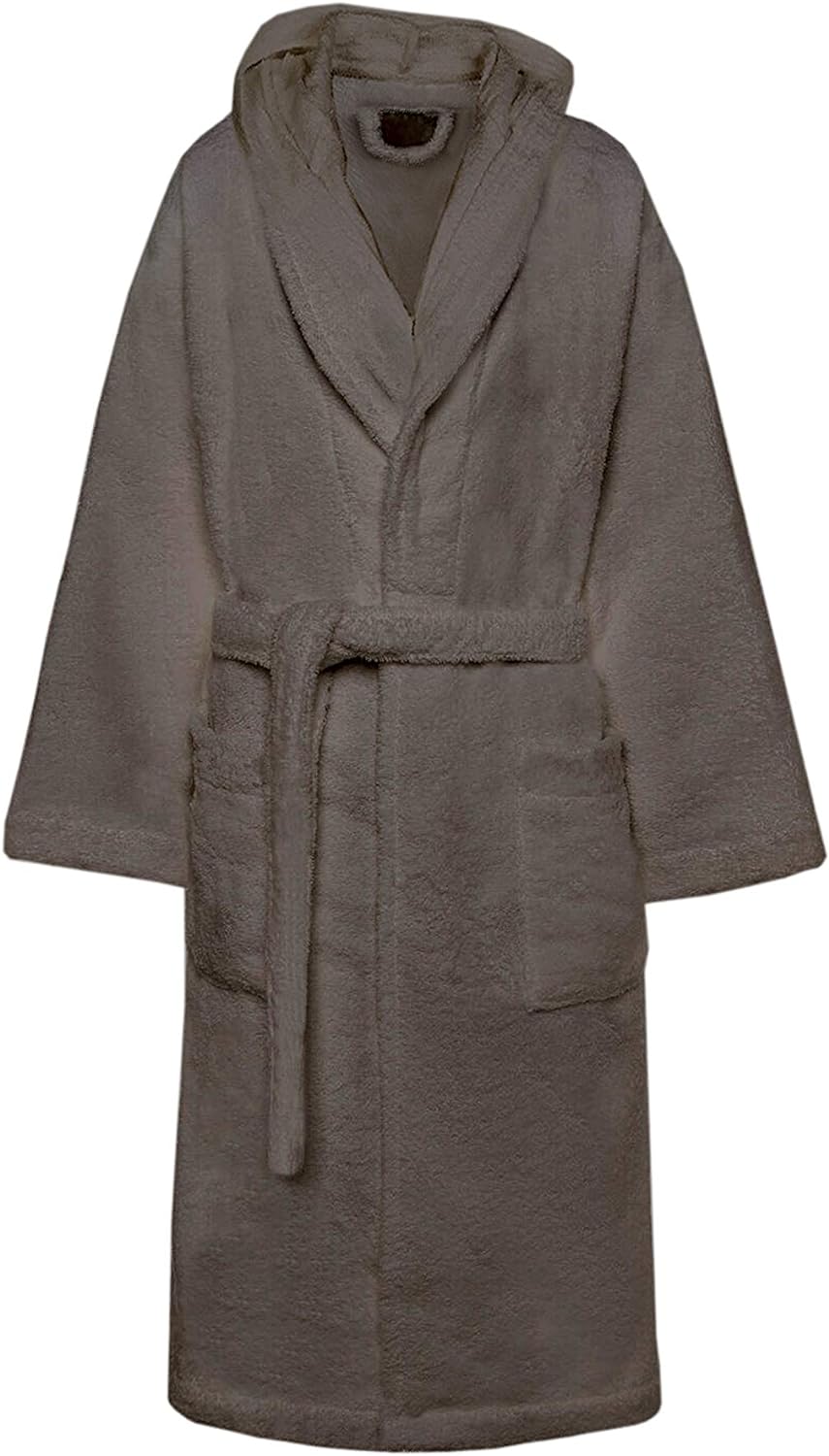 Accappatoio di Spugna con Cappuccio, Uomo Donna, 100% Cotone linea Marte