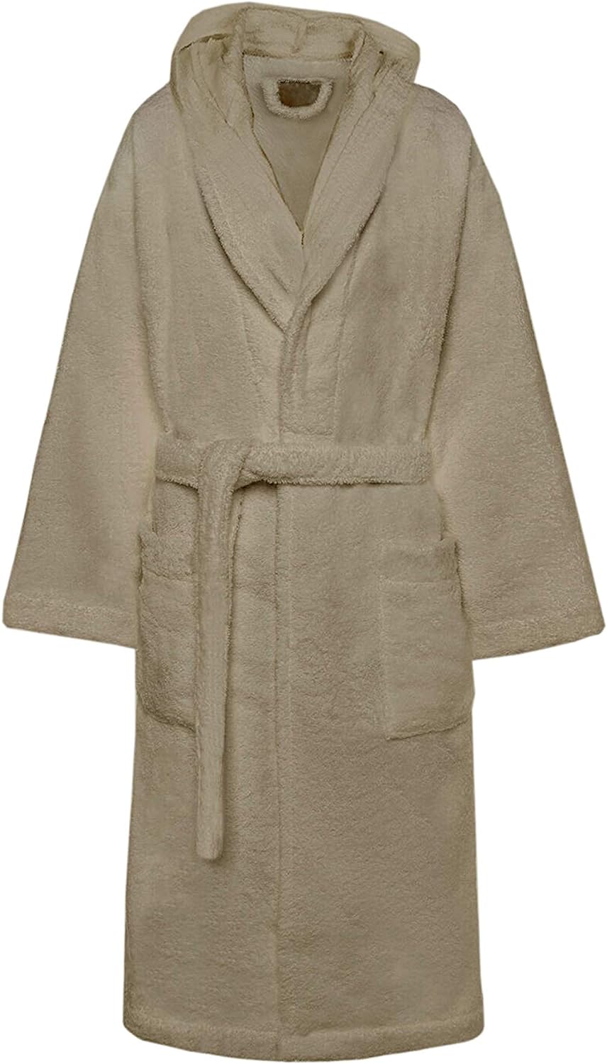 Accappatoio di Spugna con Cappuccio, Uomo Donna, 100% Cotone linea Marte