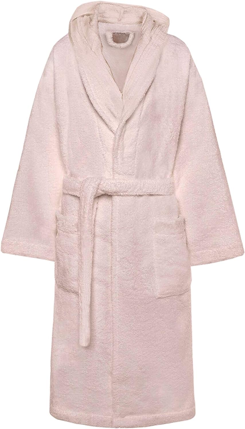 Accappatoio di Spugna con Cappuccio, Uomo Donna, 100% Cotone linea Marte