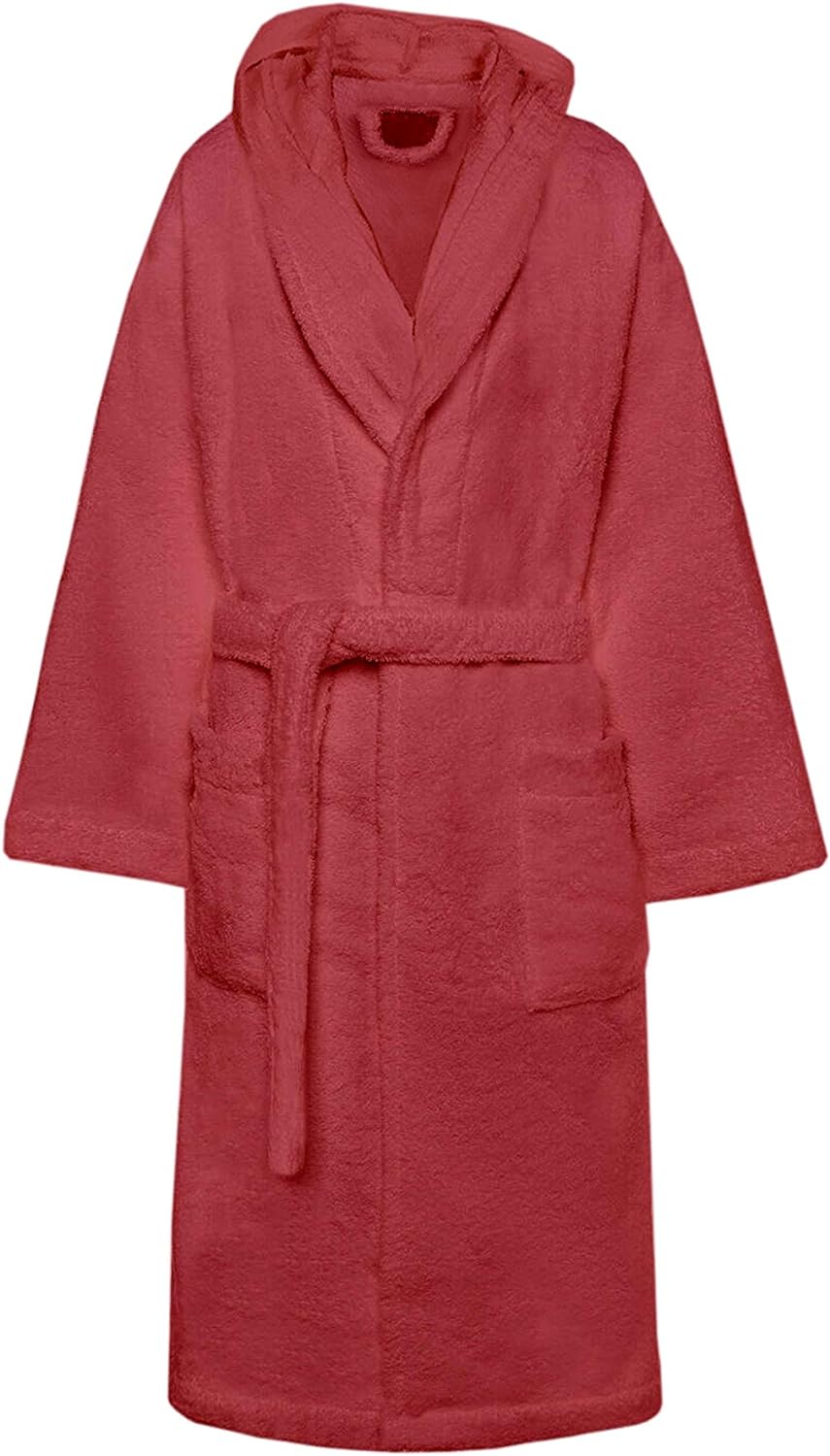 Accappatoio di Spugna con Cappuccio, Uomo Donna, 100% Cotone linea Marte