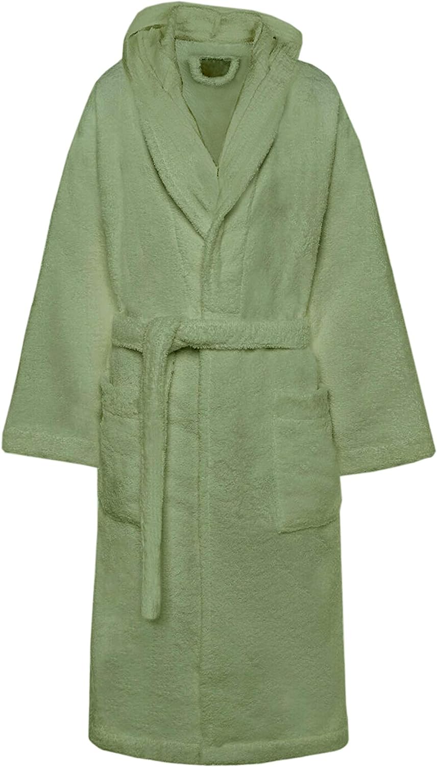 Accappatoio di Spugna con Cappuccio, Uomo Donna, 100% Cotone linea Marte