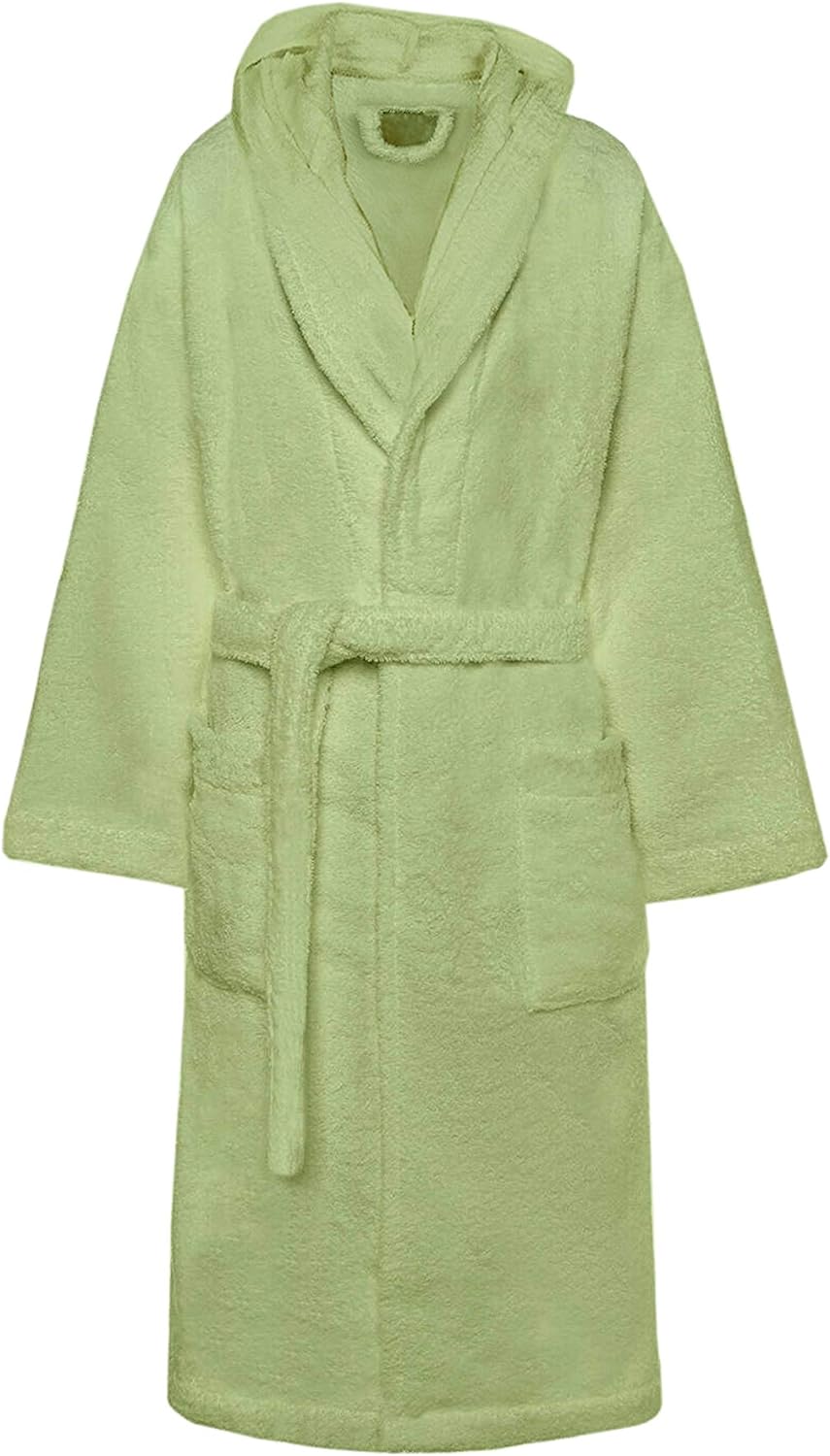 Accappatoio di Spugna con Cappuccio, Uomo Donna, 100% Cotone linea Marte
