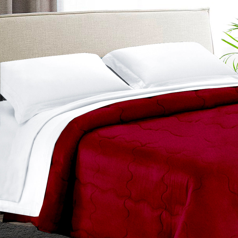 Trapunta Matrimoniale 270x270 in velluto trapuntatura a onda 350 gr/mq modello Velvet