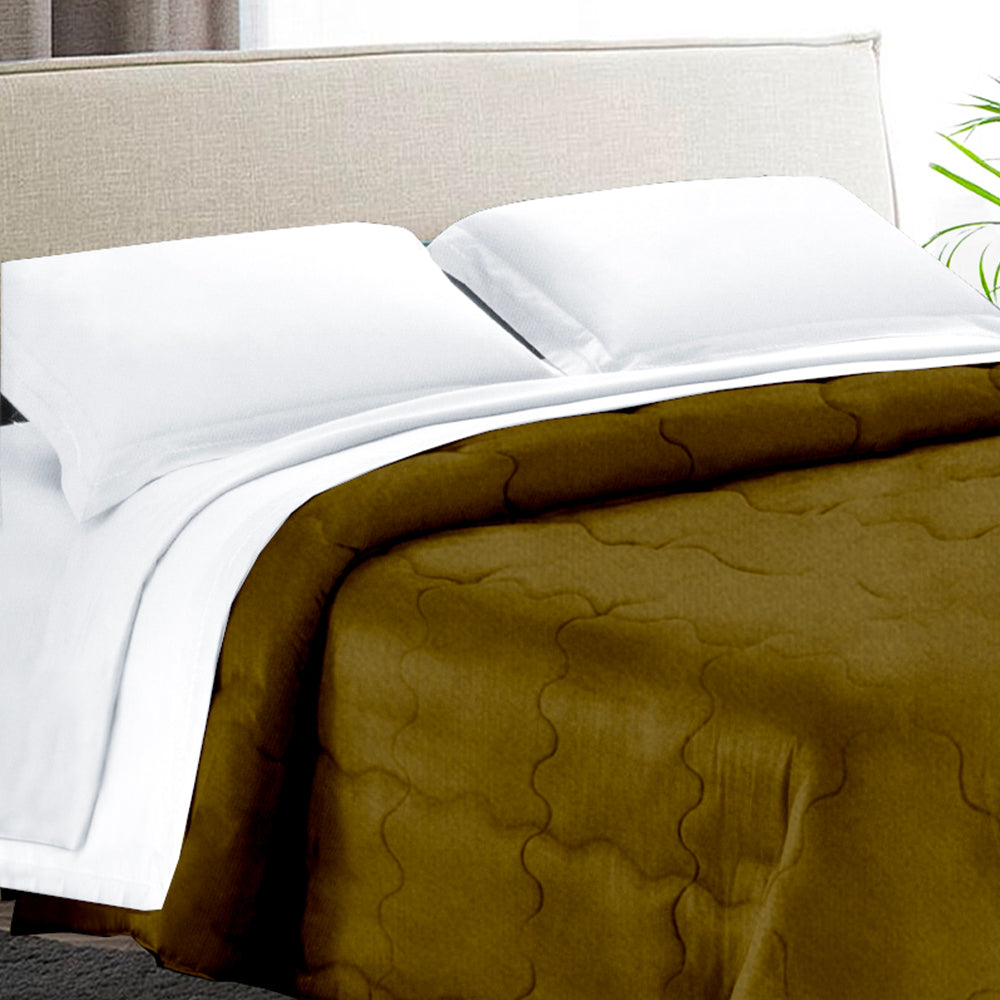 Trapunta Matrimoniale 270x270 in velluto trapuntatura a onda 350 gr/mq modello Velvet