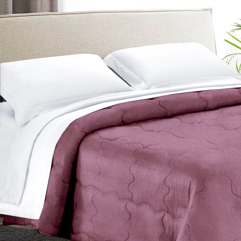 Trapunta Matrimoniale 270x270 in velluto trapuntatura a onda 350 gr/mq modello Velvet