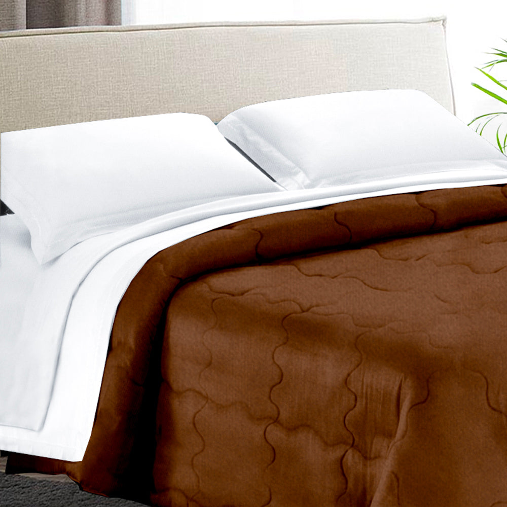 Trapunta Matrimoniale 270x270 in velluto trapuntatura a onda 350 gr/mq modello Velvet