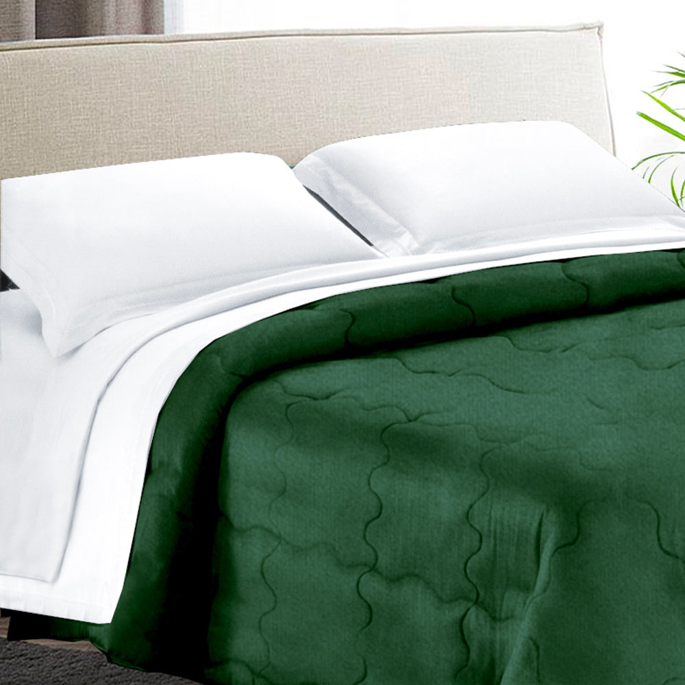 Trapunta Matrimoniale 270x270 in velluto trapuntatura a onda 350 gr/mq modello Velvet