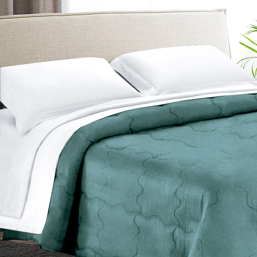 Trapunta Matrimoniale 270x270 in velluto trapuntatura a onda 350 gr/mq modello Velvet