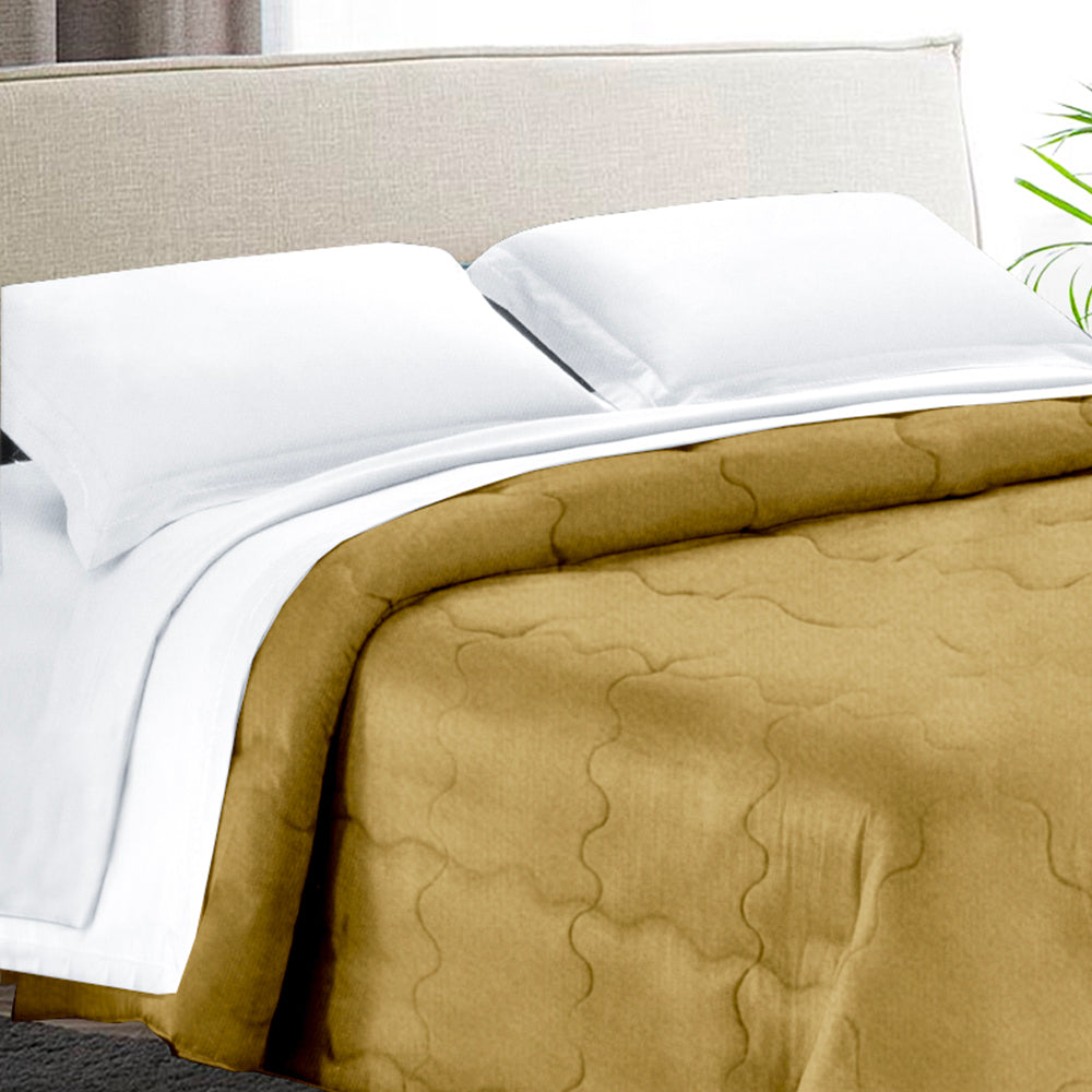 Trapunta Matrimoniale 270x270 in velluto trapuntatura a onda 350 gr/mq modello Velvet