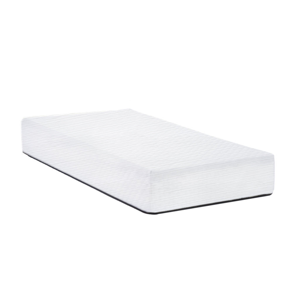 Coprimaterasso una piazza e mezza 150x200 in spugna jacquard antiacaro rinfrescante con angoli bianco
