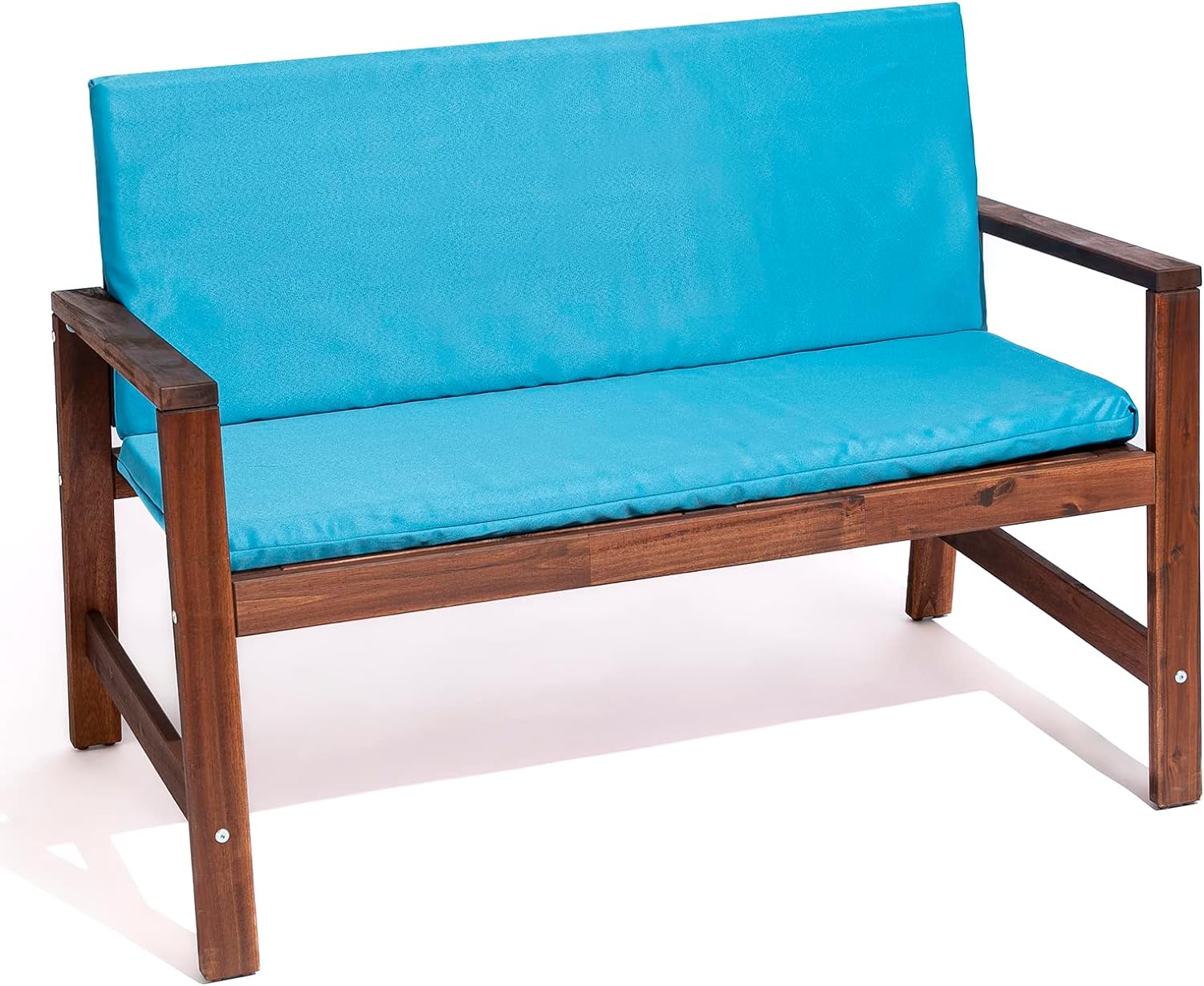 Cuscino Copri Panca 120x40 Imbottito Sfoderabile con Laccetti copri panchina per giardino Imbottitura 5 cm Cook