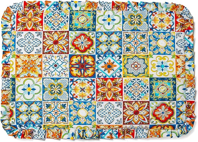 Set Copriforno e Coprifornello cucina Maiolica imbottito universale