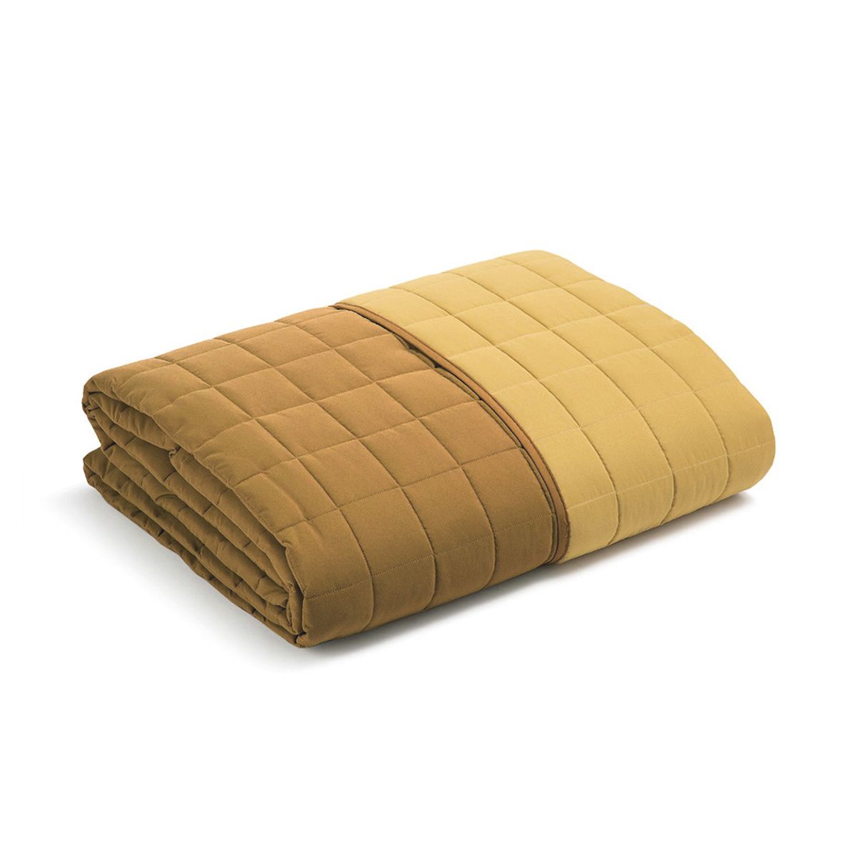 Copriletto trapuntato Modern di Caleffi tinta Unita bicolor Una Piazza e Mezza