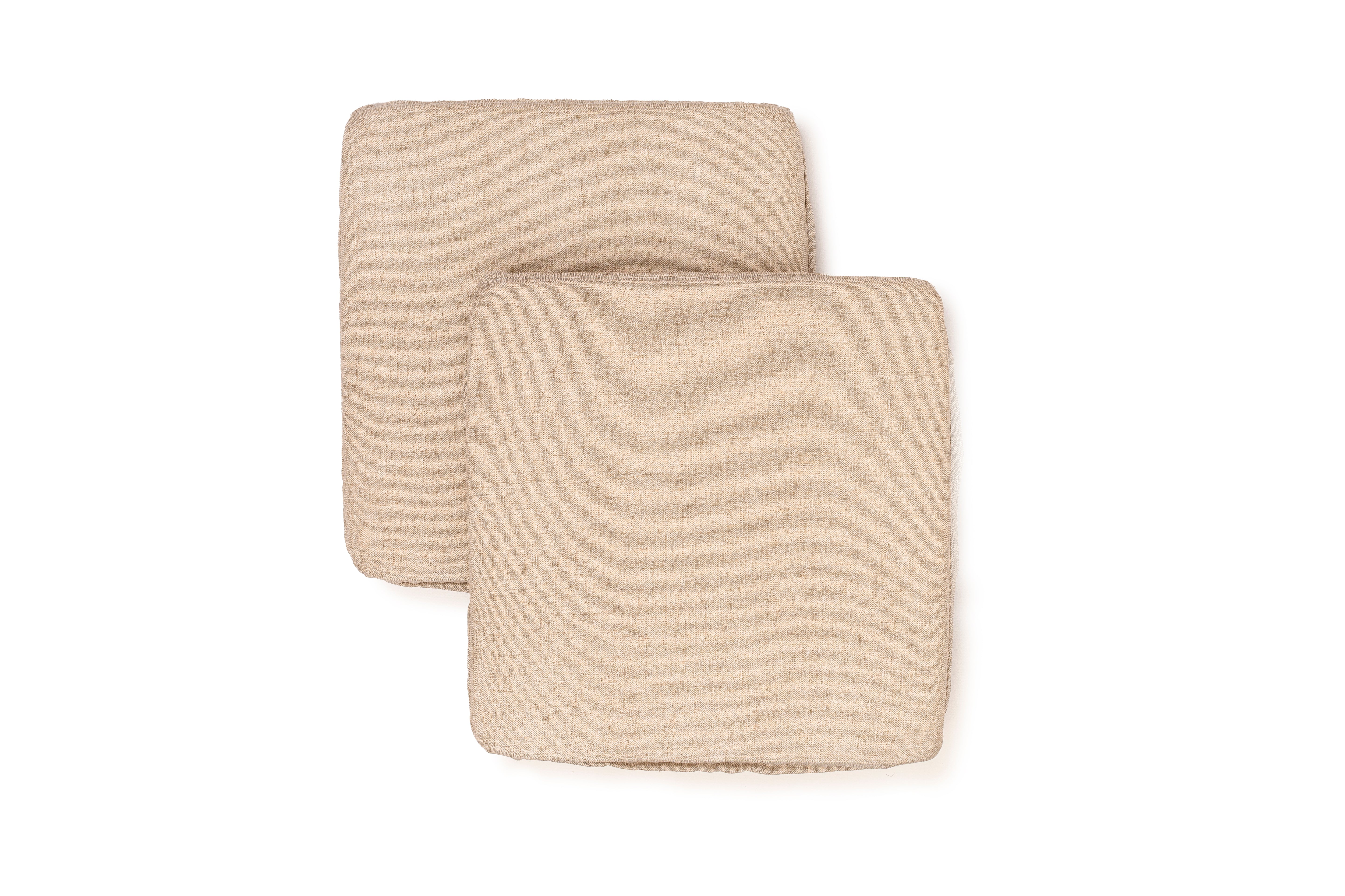 Cuscini Coprisedia Shabby Chic Melange Set da 2 pezzi Imbottito con Fascia Elastica Sfoderabile 40x40 cm Vari Colori