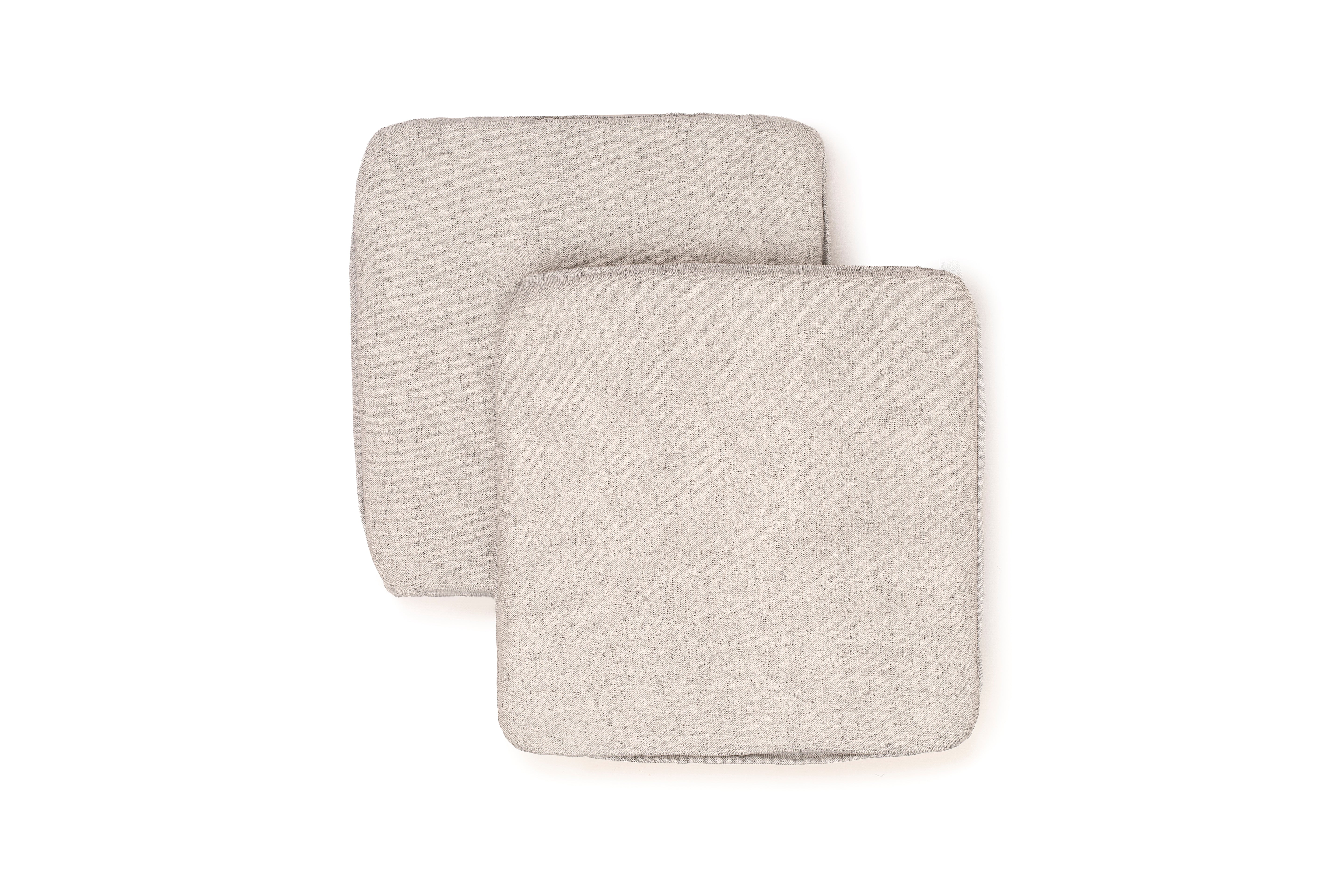 Cuscini Coprisedia Shabby Chic Melange Set da 2 pezzi Imbottito con Fascia Elastica Sfoderabile 40x40 cm Vari Colori