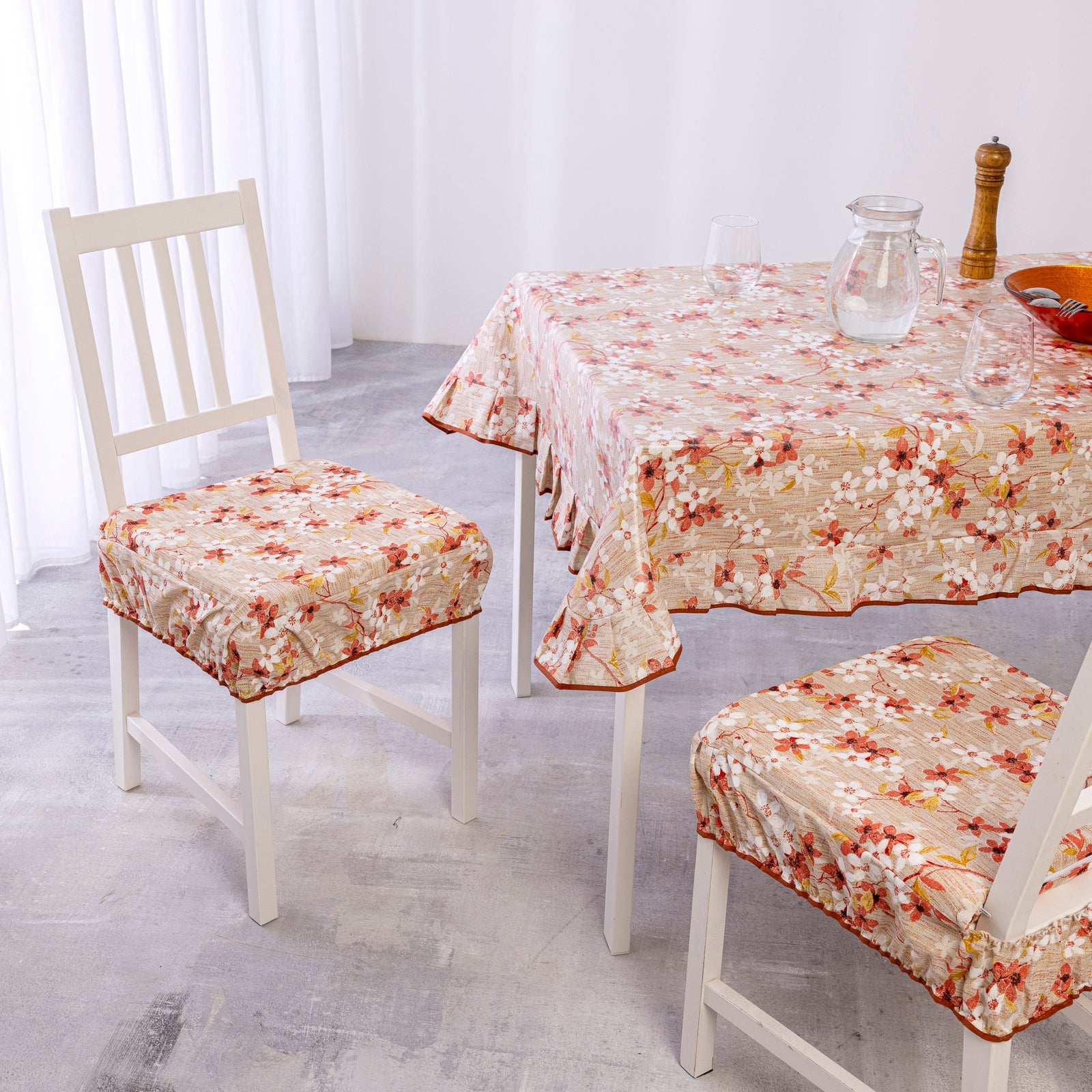 Cuscini Coprisedia sfoderabili fascia elastica 80% cotone 40x40 Fiore set 2 pz Supreme