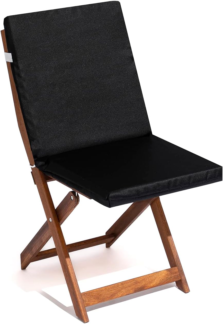 Cuscino con Schienale 40x90x5 per sedie da esterno Cook sfoderabile antigraffio con Laccetti