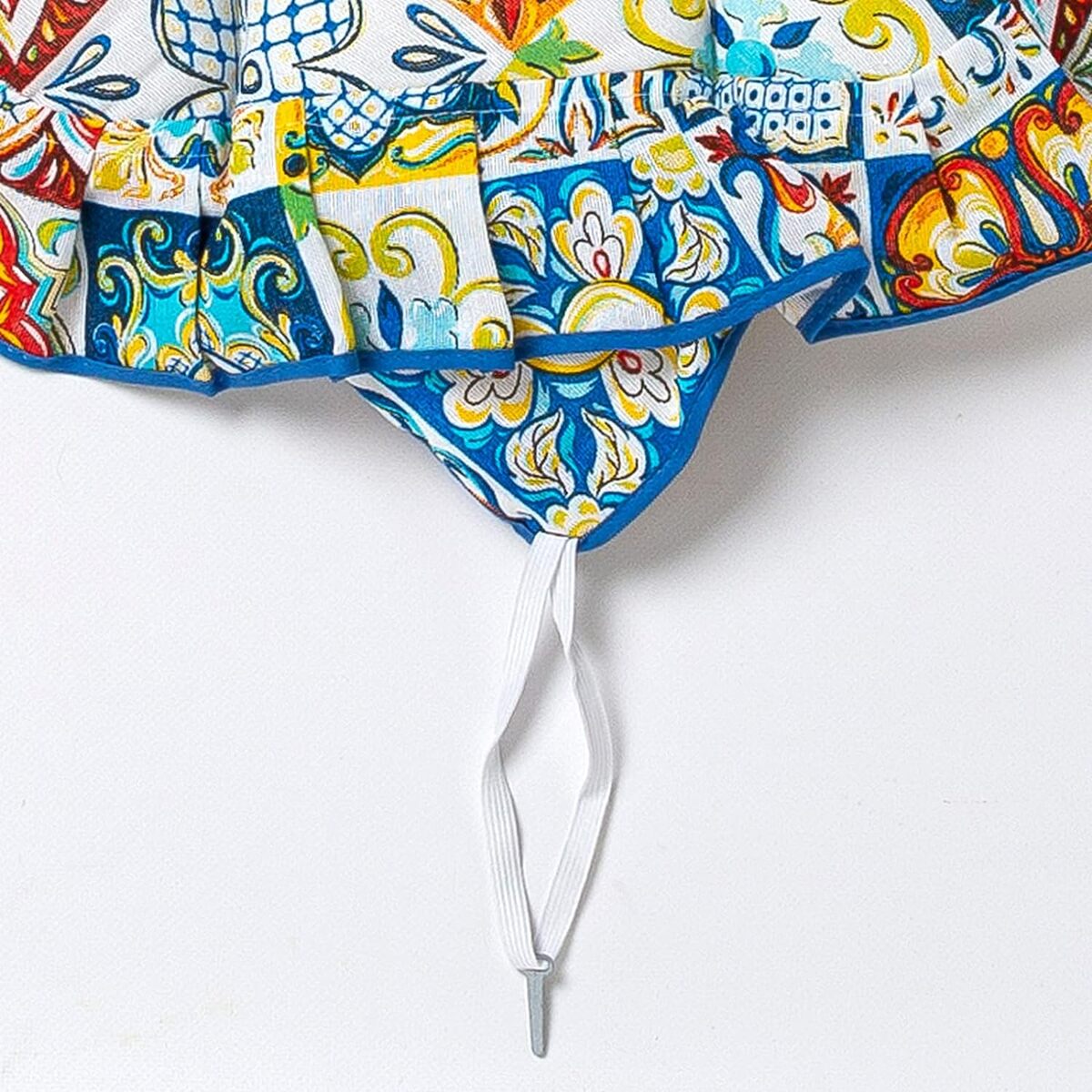 Cuscino Coprisedia coppia trapuntato 40X40 cotone e poliestere 4 alette Maiolica