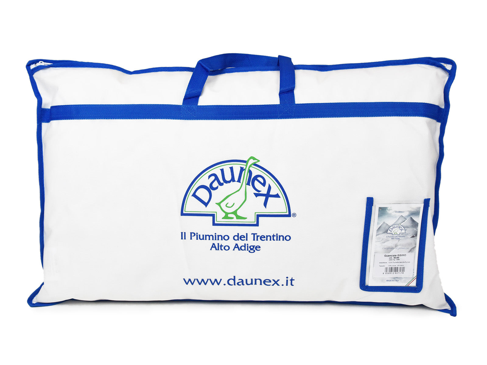 Guanciale Issimo di Daunex in piuma d'oca 50x80 cm