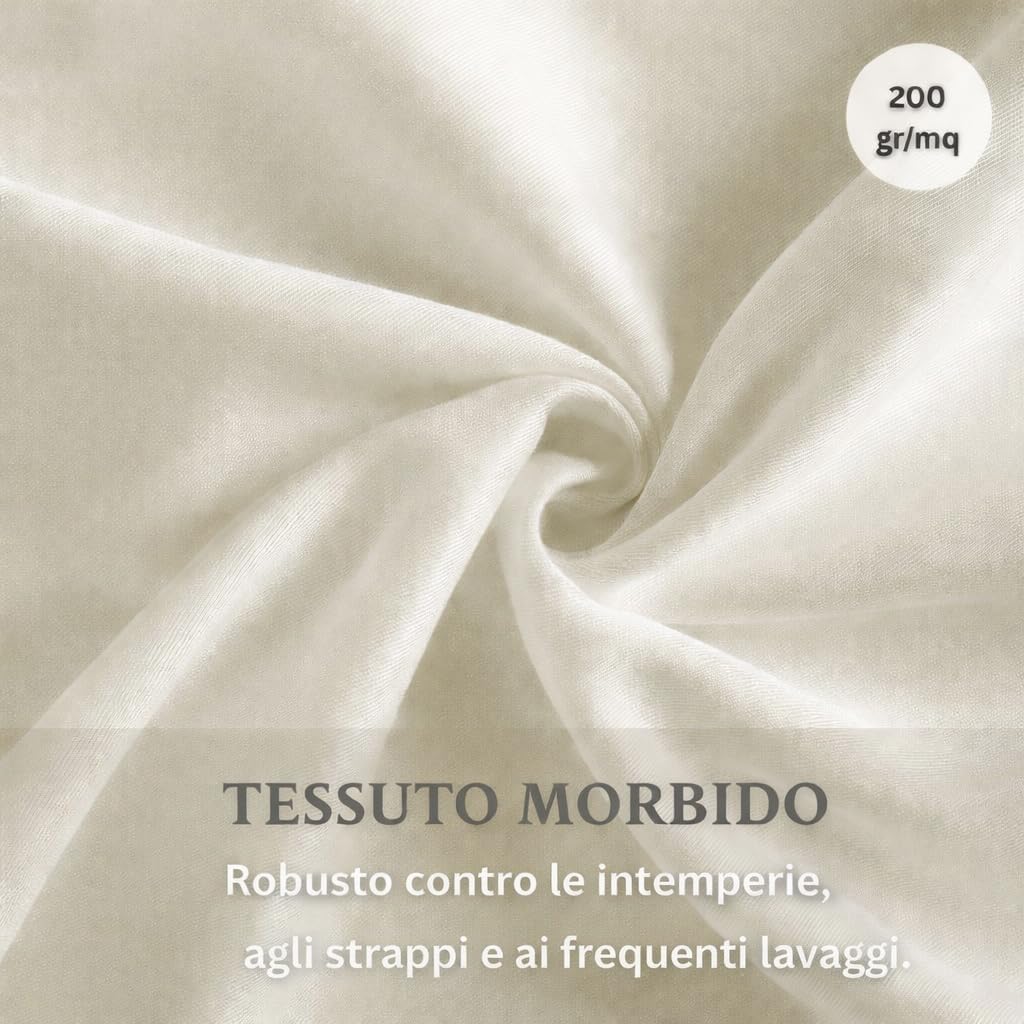 Tenda Gazebo Idrorepellente per Esterno First 150x270 con passanti foderati Vari colori