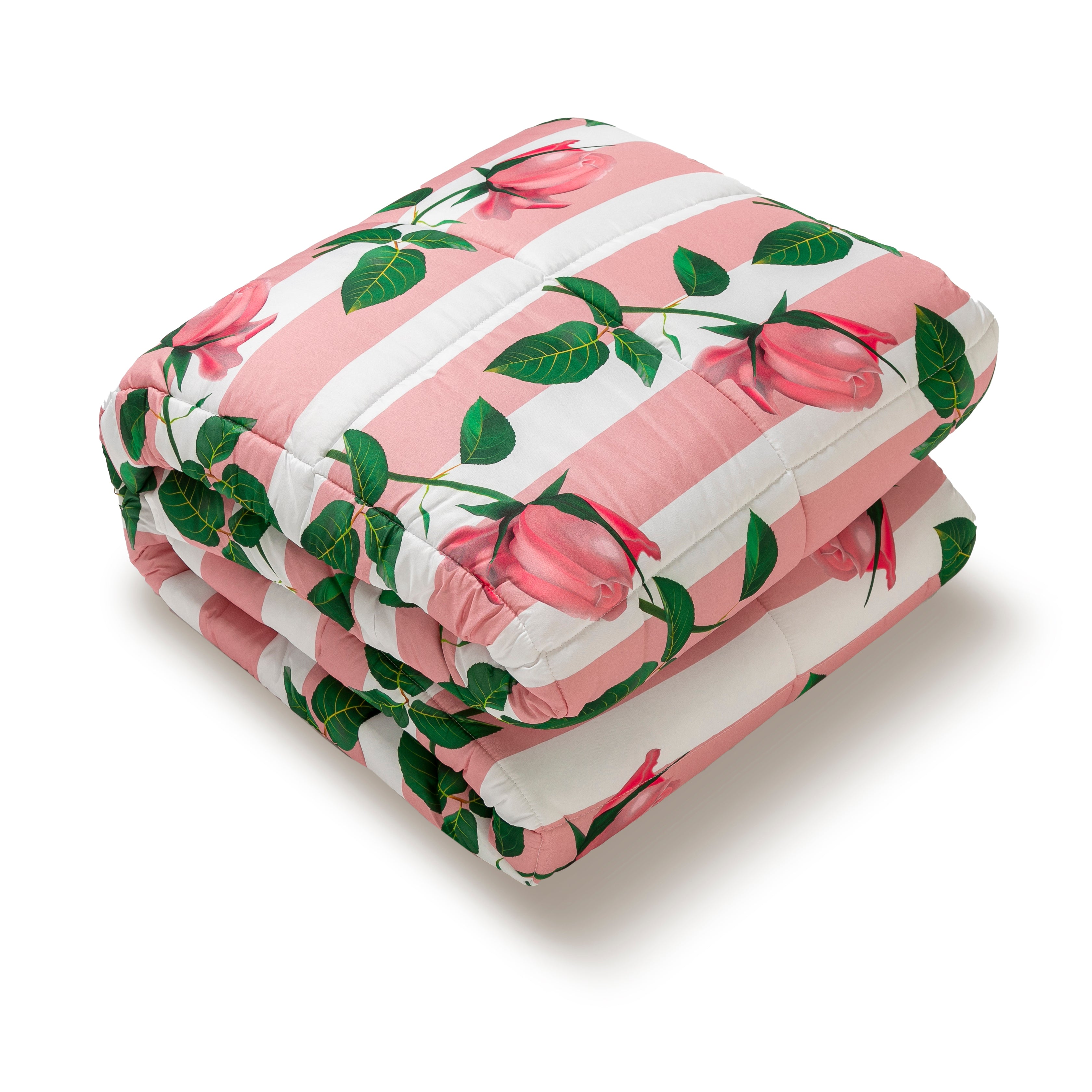 Trapunta 260x270 Matrimoniale Stampa Digitale Microfibra Antiallergica 300 Gr fantasia Floreale a Fiori